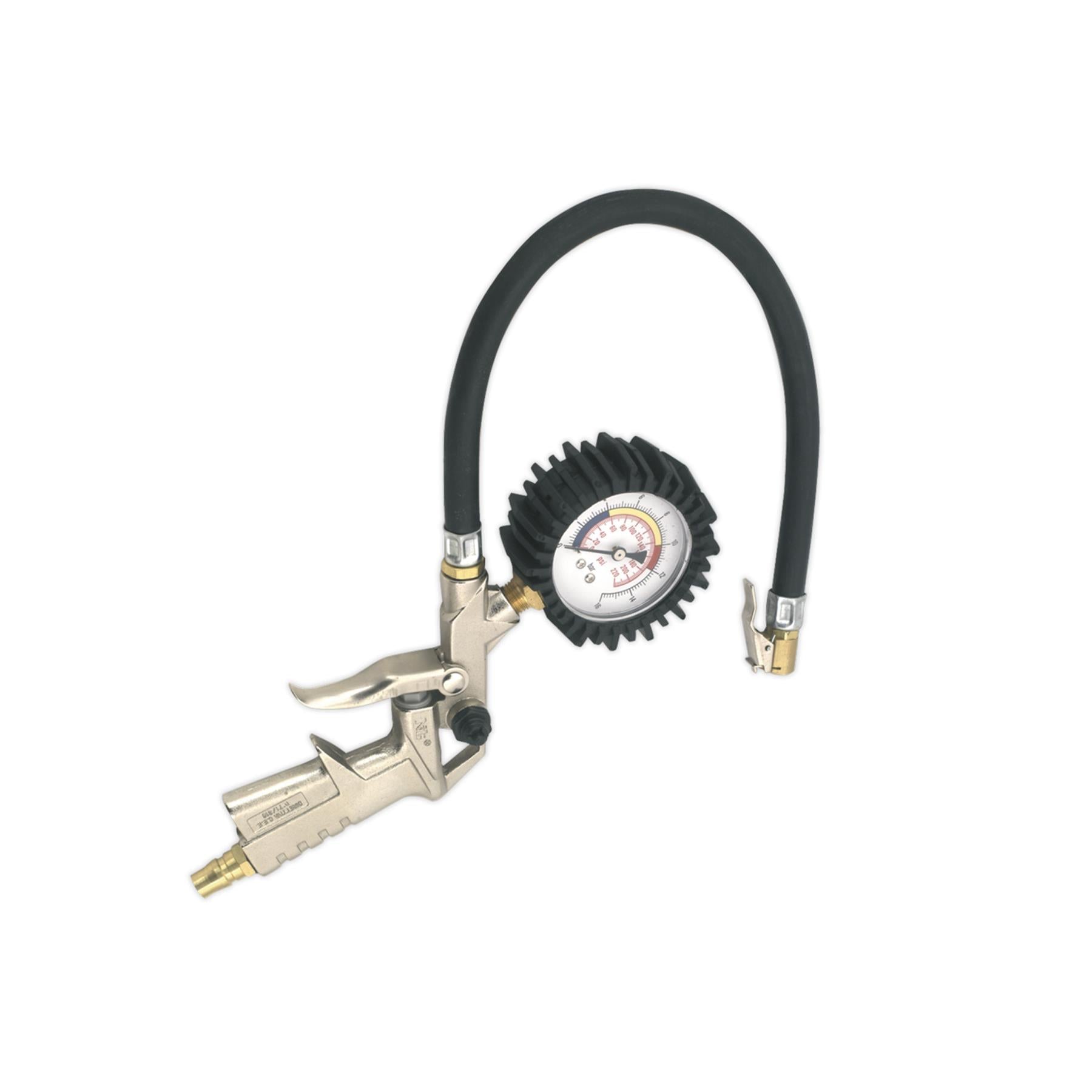 Sealey Tyre Inflator with Clip-On Connector
