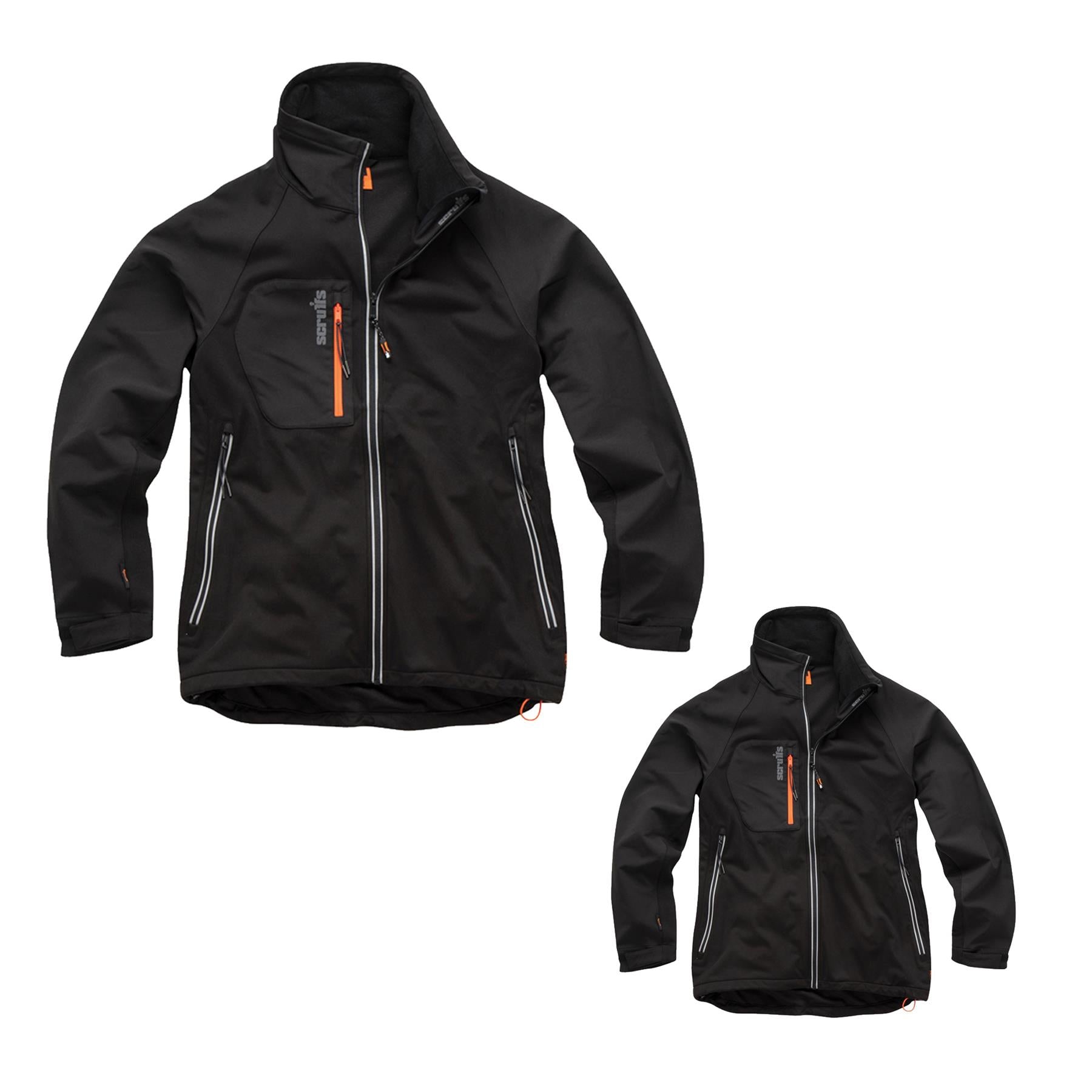 Scruffs Trade Softshell Jacket New Flex Jacket 4 Way Flex- Small