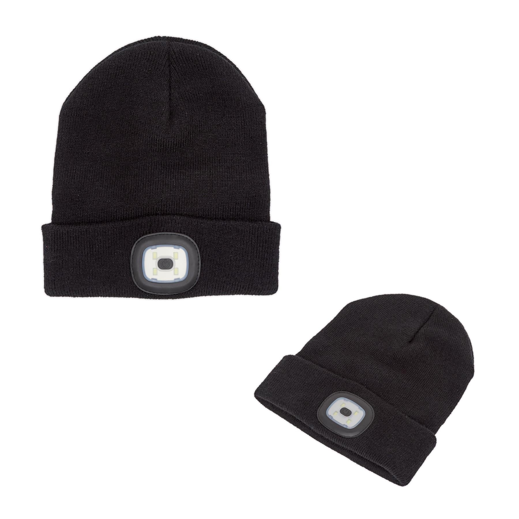 Sealey Beanie Hat with Rechargeable Spotlight 4 SMD LED