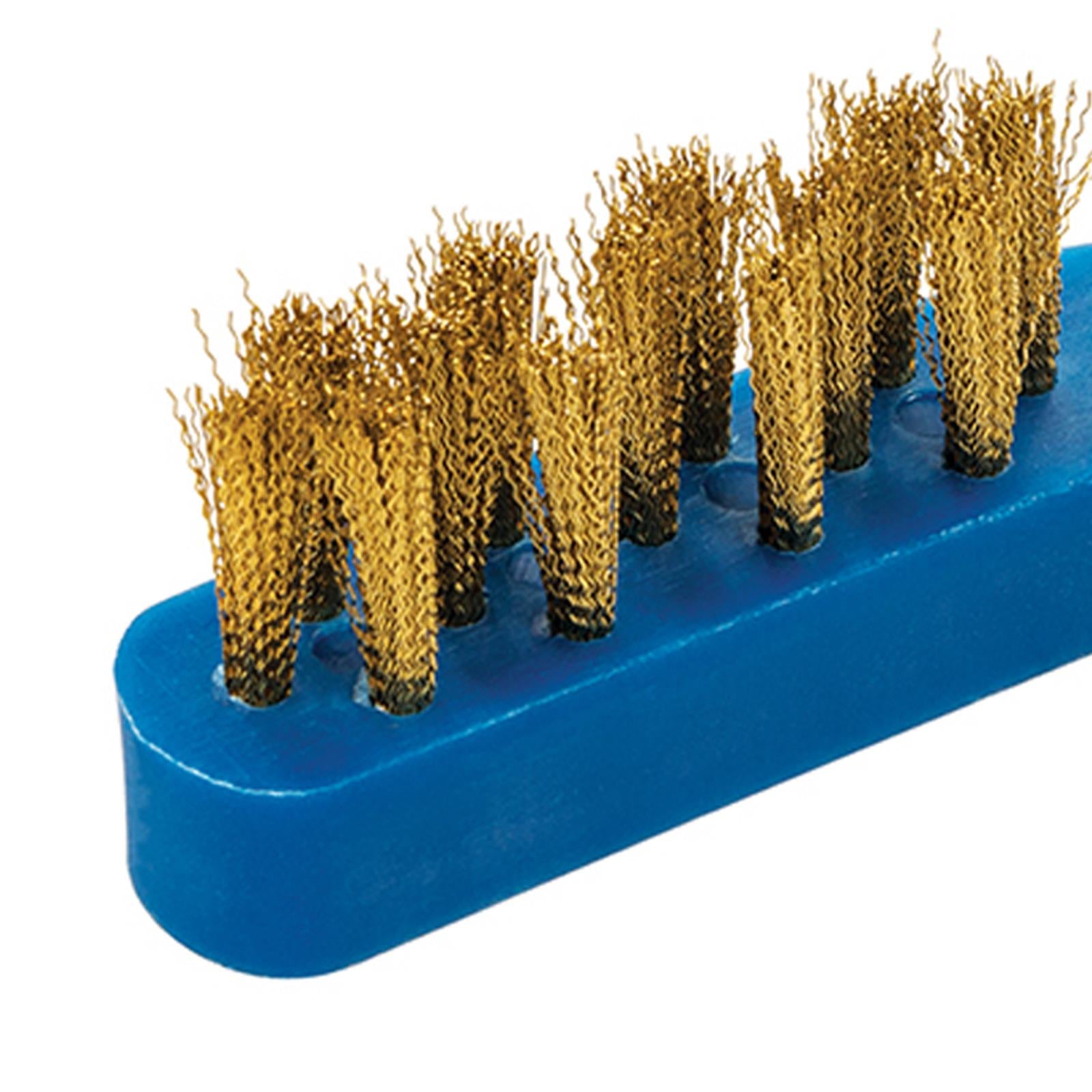 Spark Plug Gap Setting Tool & Brass Wire Cleaning Brush Feeler Gauge Solid Steel