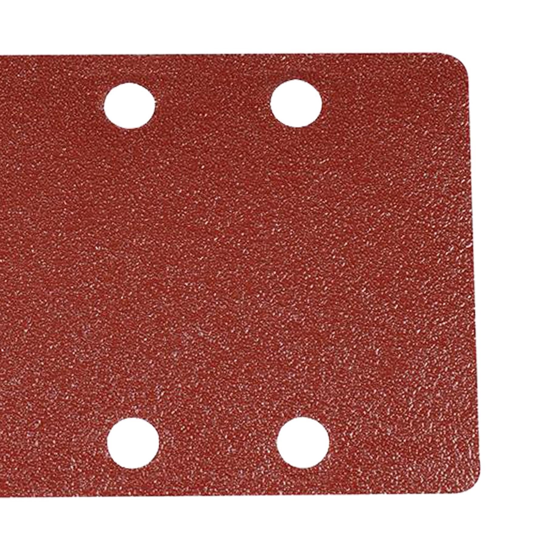 20pcs 1/3 Punched Sanding Sheets, 93 x 190mm Sandpaper Pads Sander Hook and Loop 60 Grit
