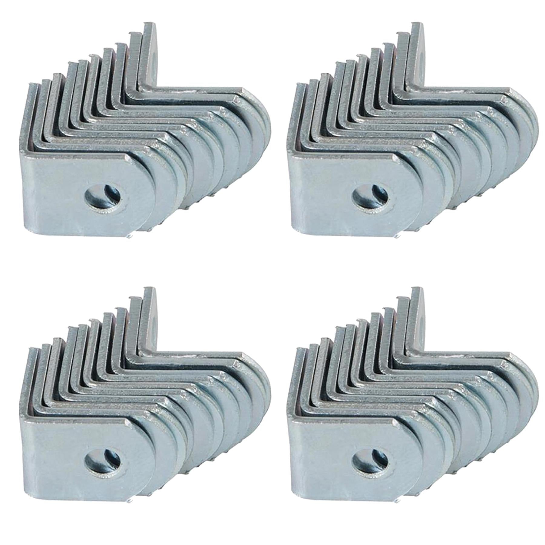 40pcs Stainless Steel Right Angle Bracket L Shape Corner Brace Tool 19*19mm