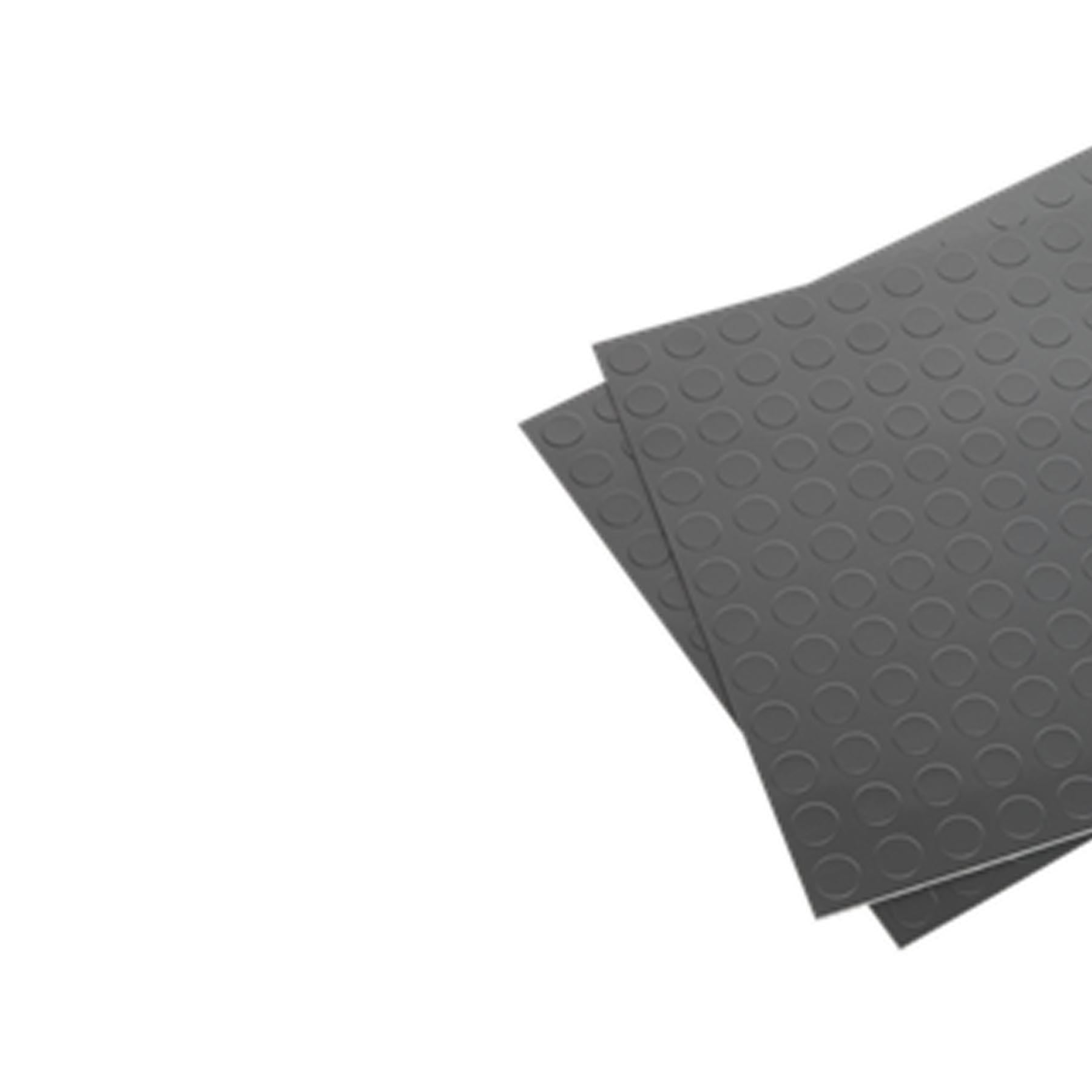 Sealey Vinyl Floor Tile Peel & Stick Backing - Silver Coin Pk 16