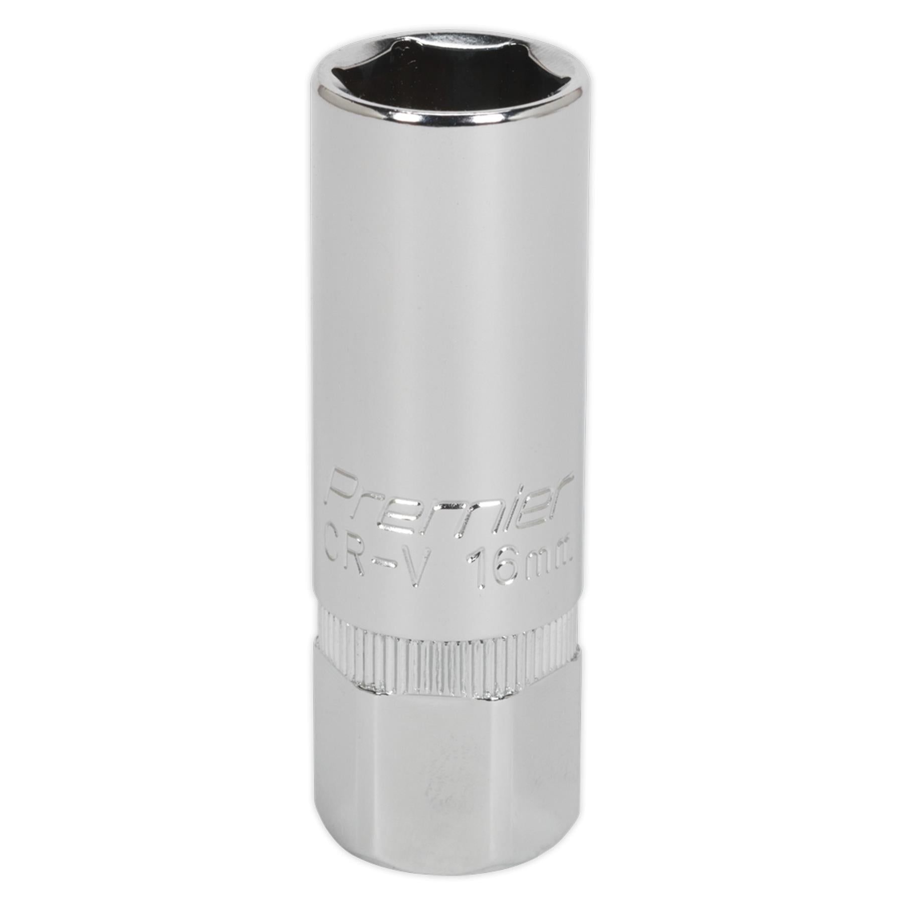 Sealey Spark Plug Socket 16mm 1/2"Sq Drive Sockets Individual