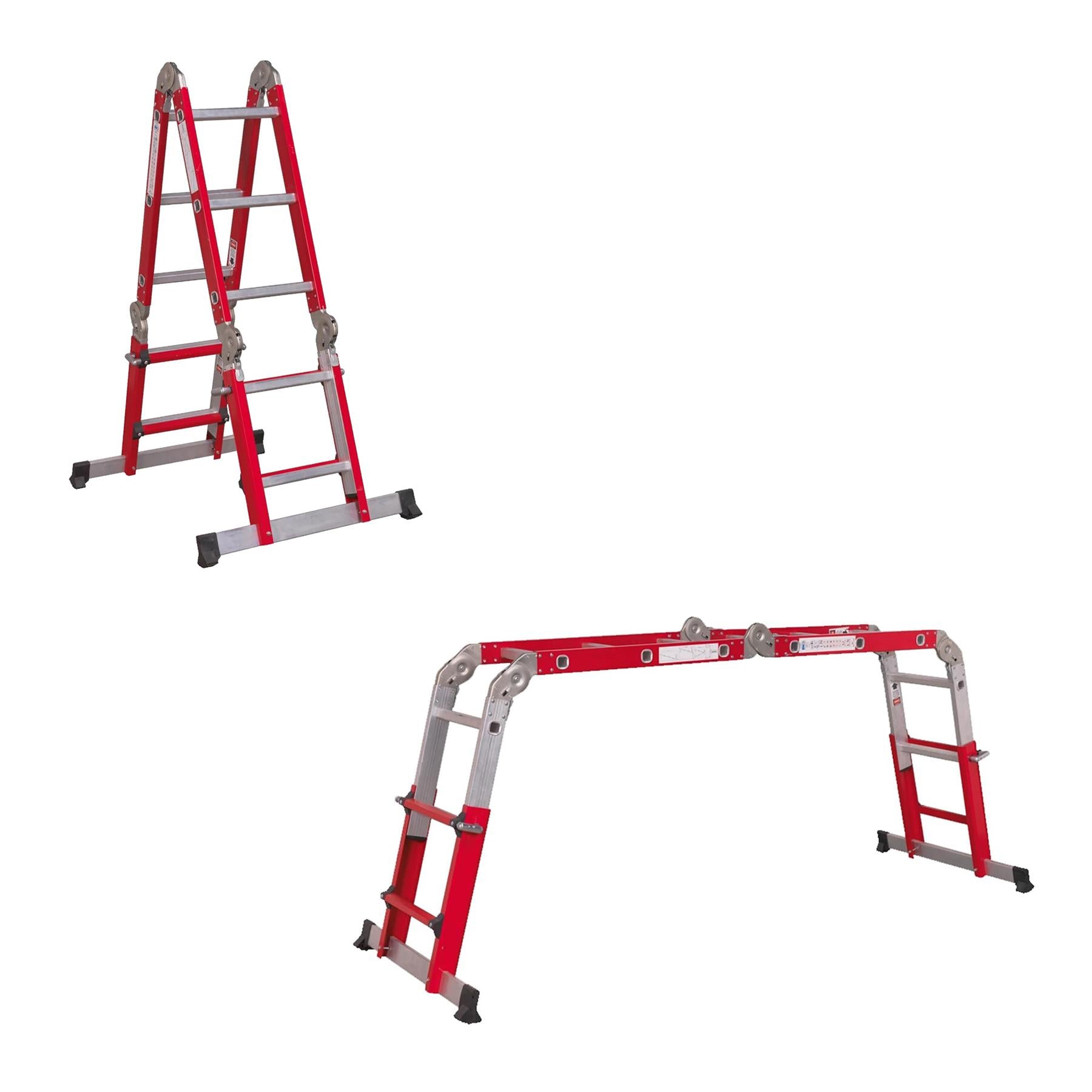 Sealey Aluminium Multipurpose Ladder EN 131 Adjustable Height