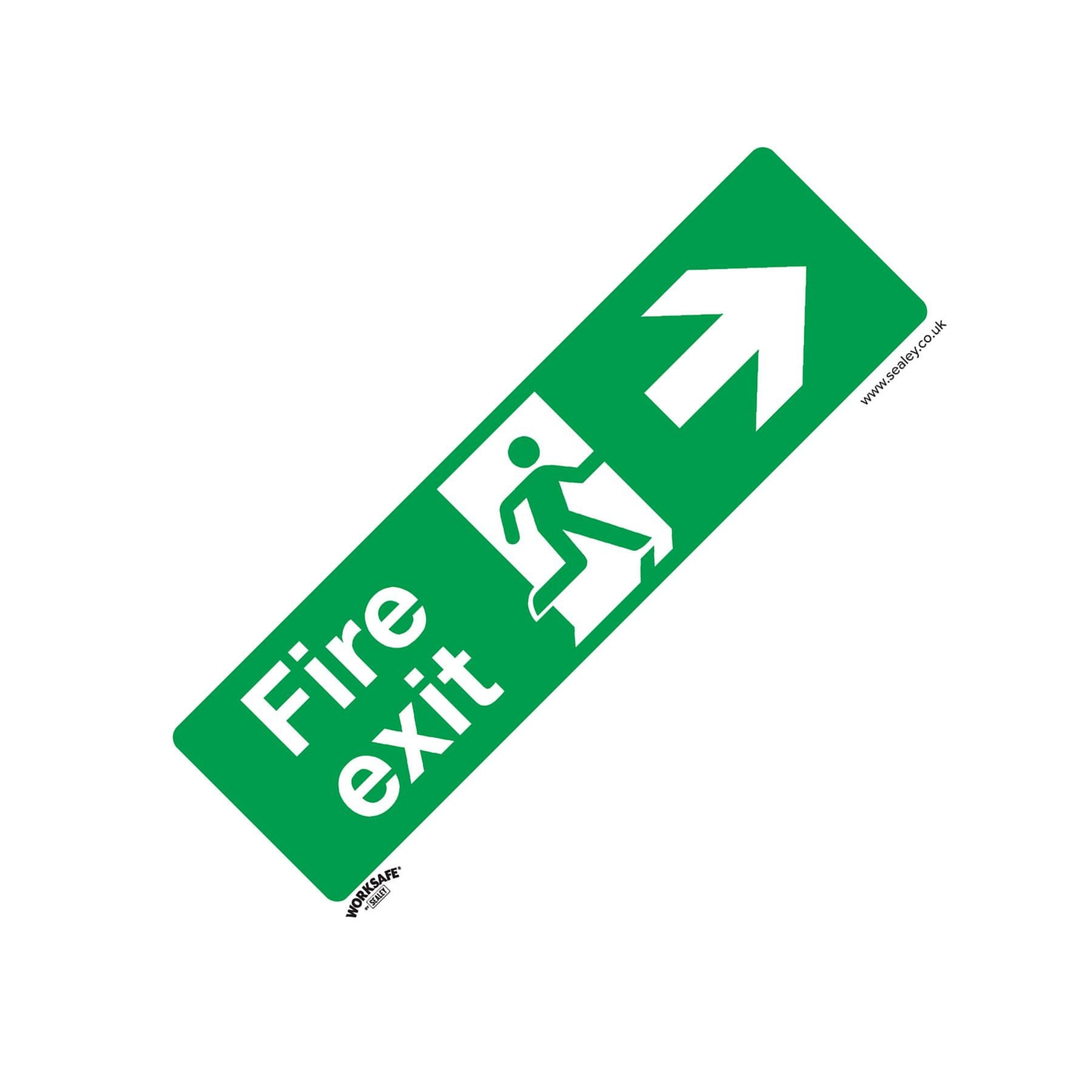 Safe Conditions Safety Sign - Fire Exit (Right) - Rigid Plastic