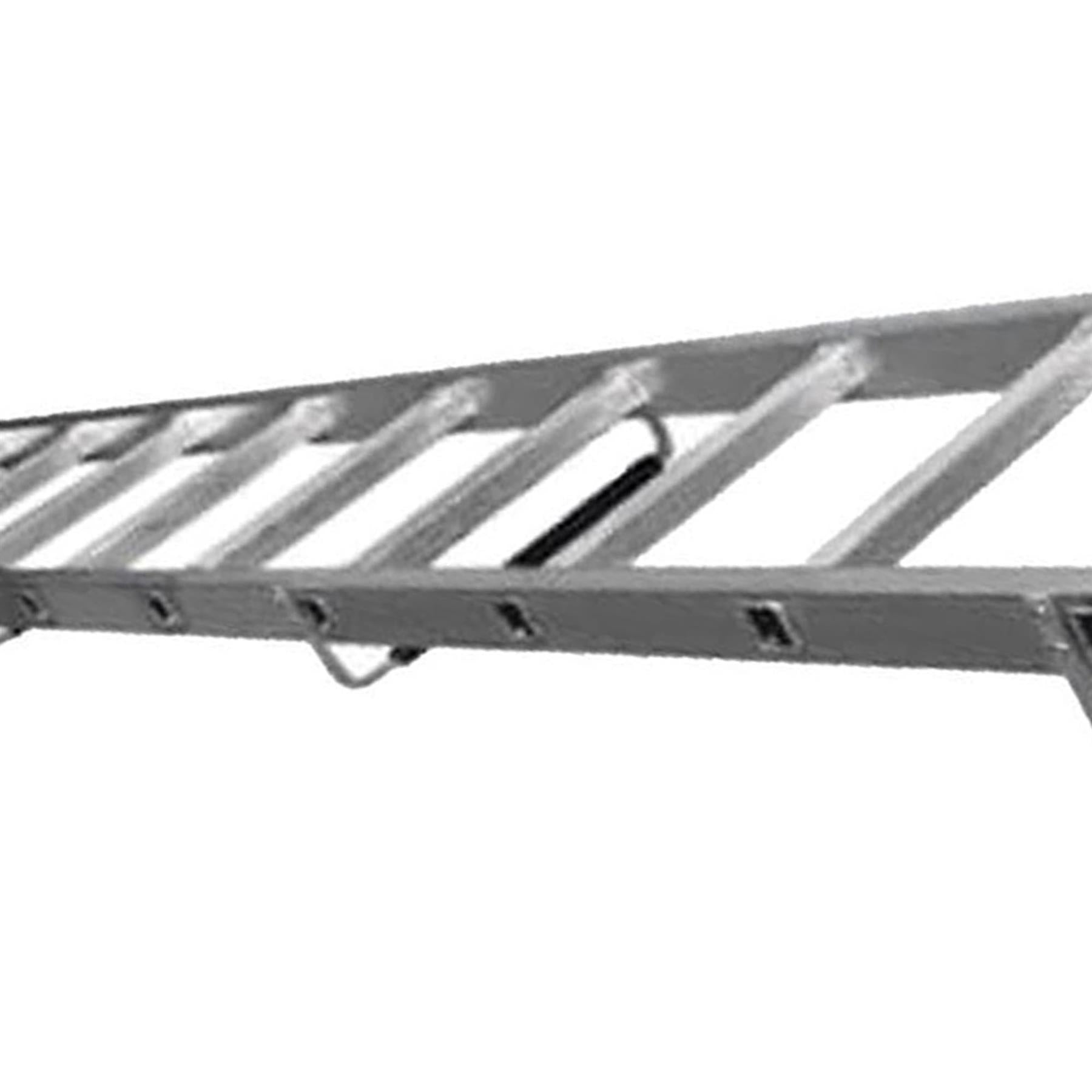 Dapetz PRo 16 Rung Roof Ladder 5.1m, With Steel Ridge Hooks, Single Section