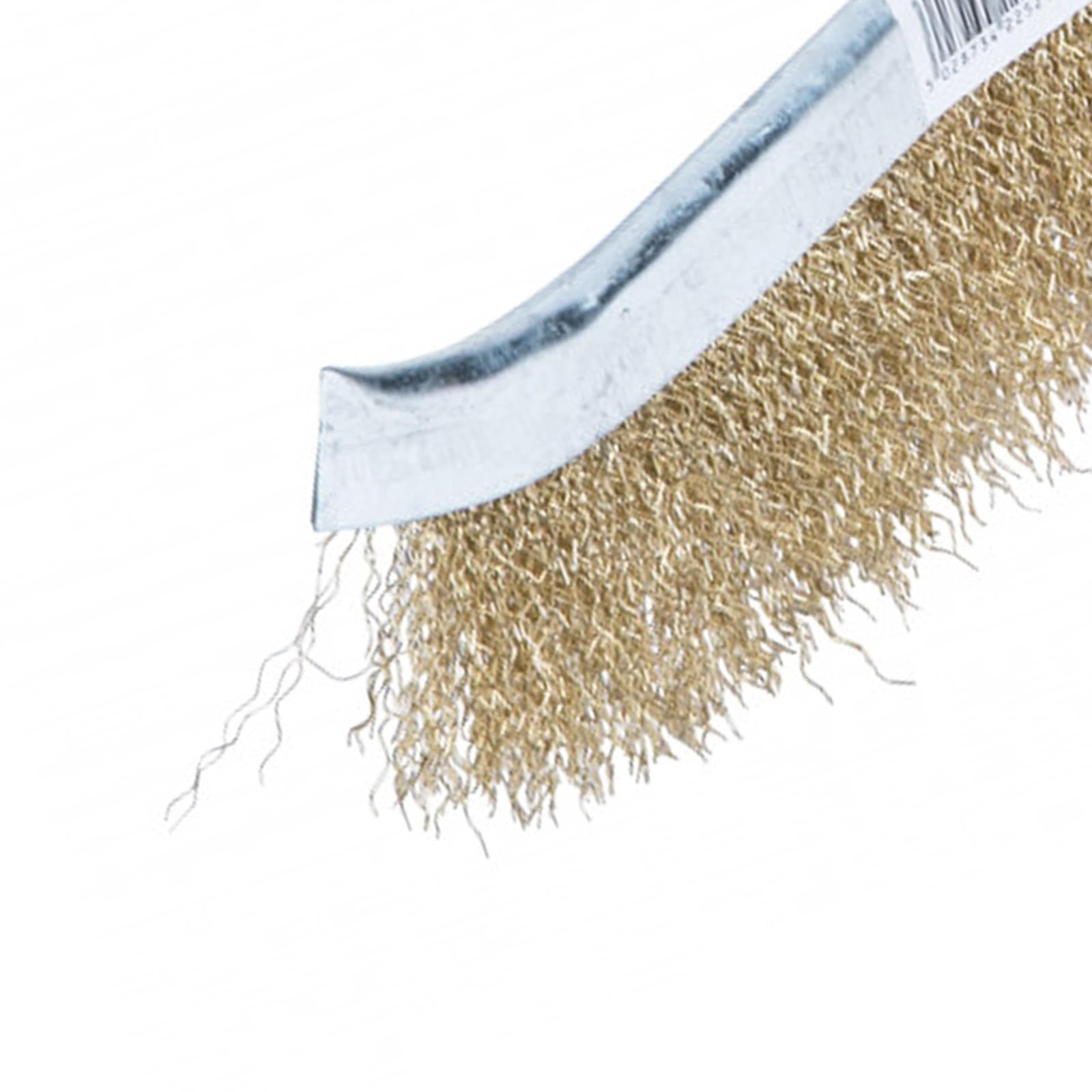 Hand Scratch Copper Wire Brush Good Grip Handle Paint Dirt Rust Bluespot