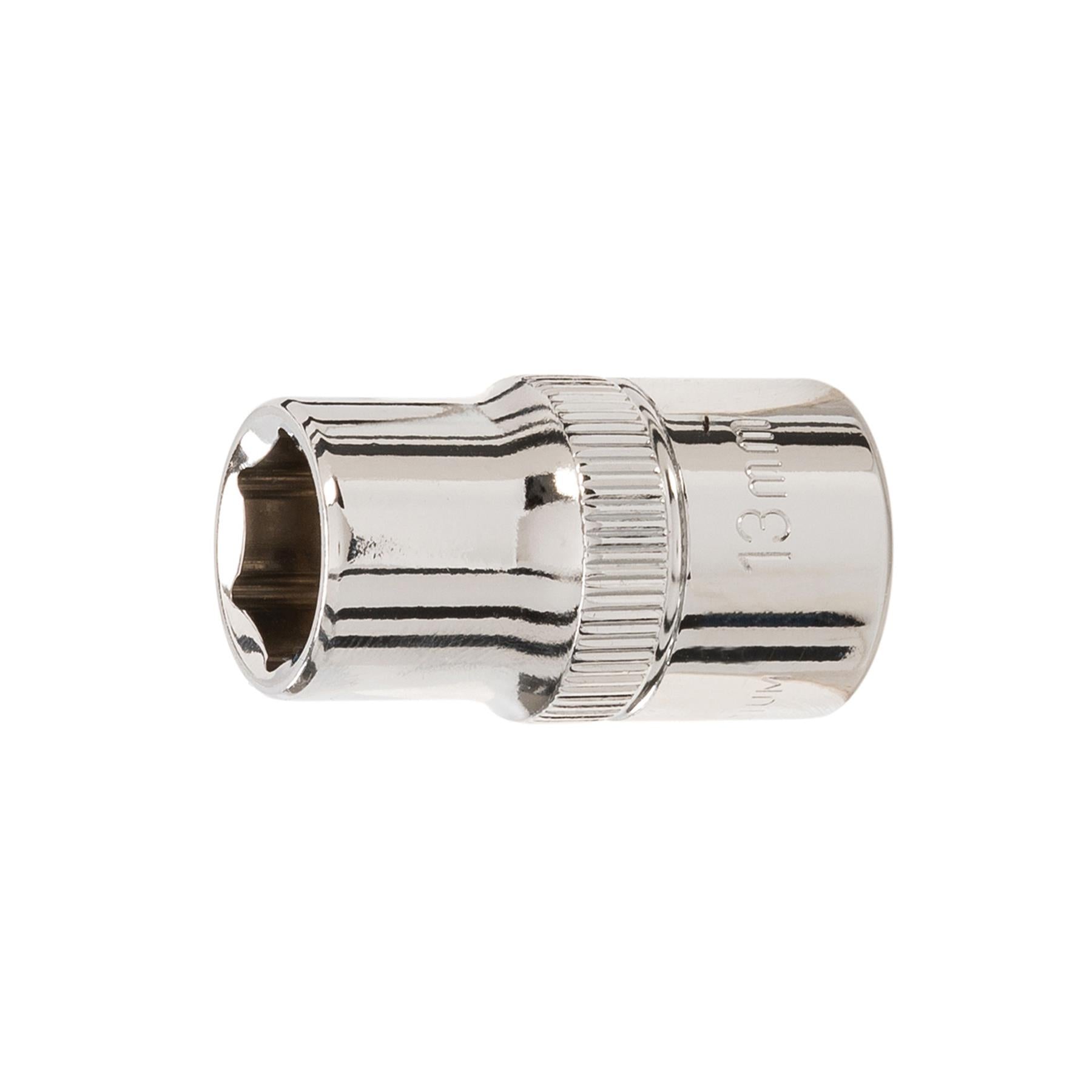 Socket 1/2" Drive Metric Hex Square 13mm Individual Hex Polished Crv Quality