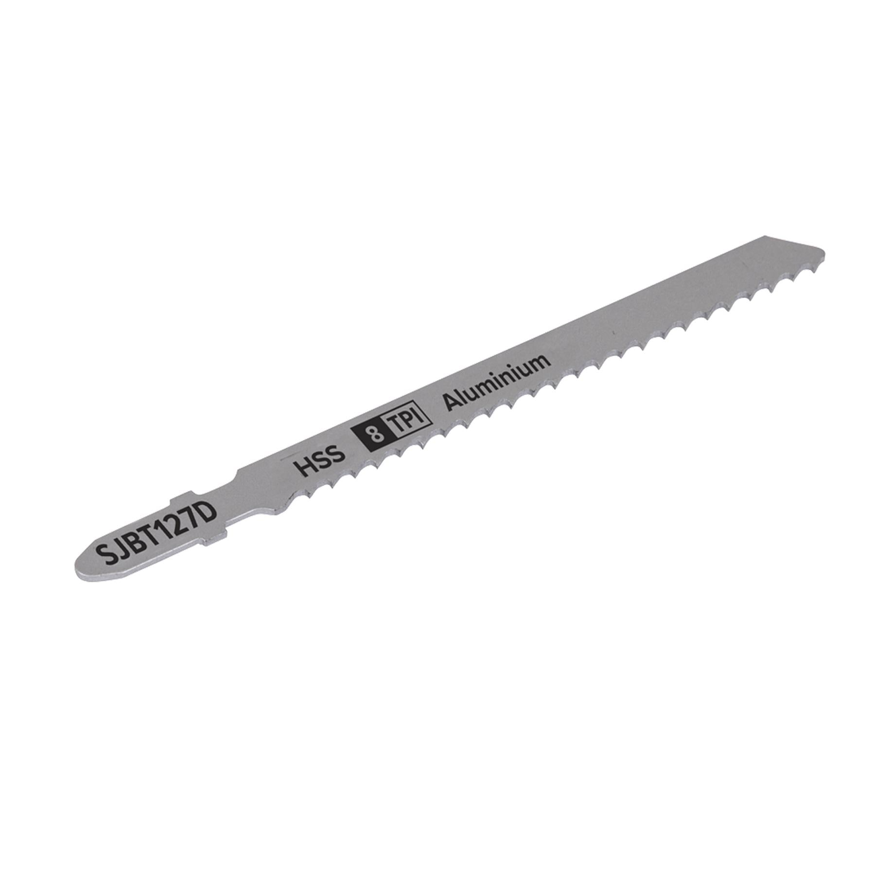 Sealey Jigsaw Blade Aluminium 100mm 8tpi - Pack of 5