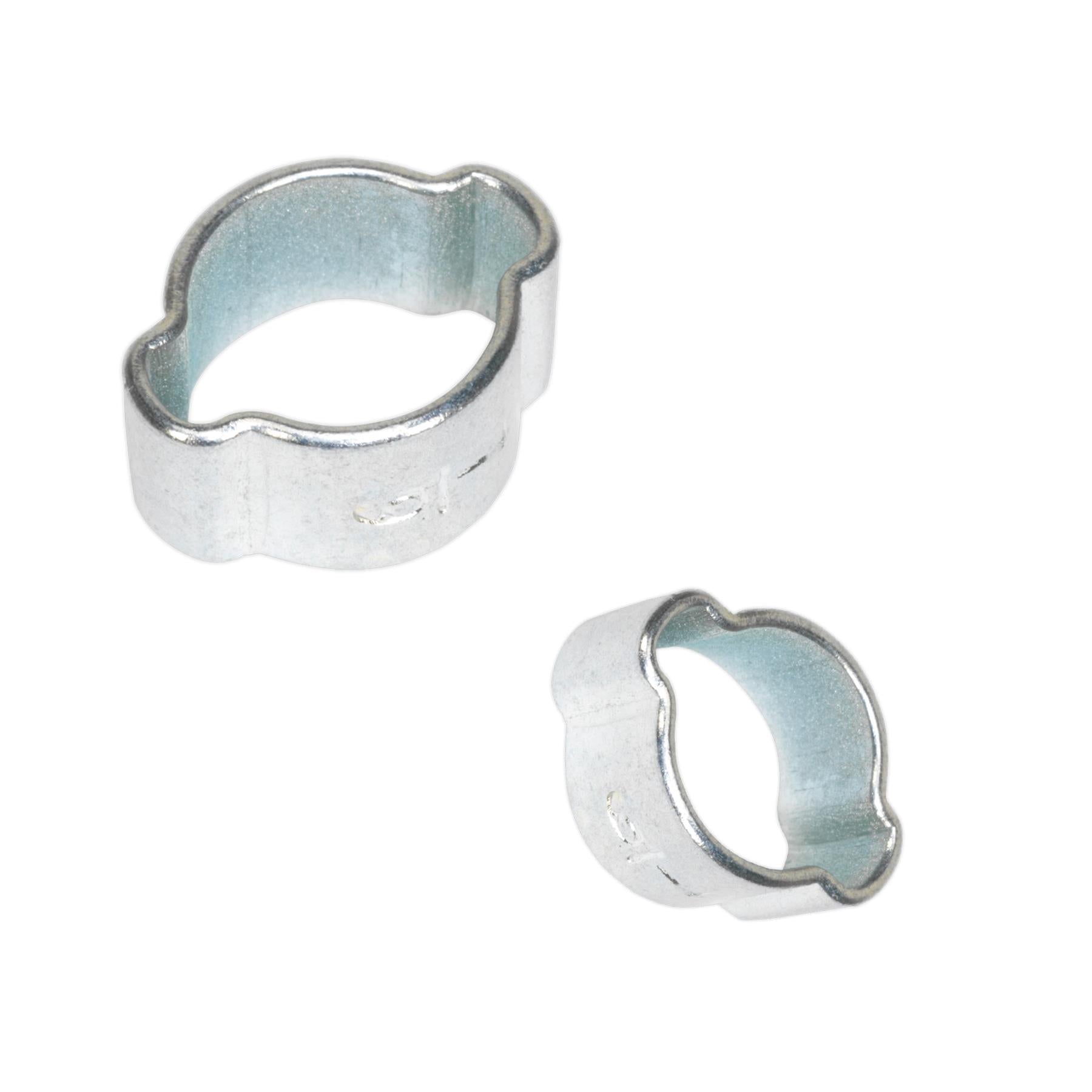 Sealey O-Clip Double Ear Ø7-9mm Zinc Plated Pack of 25