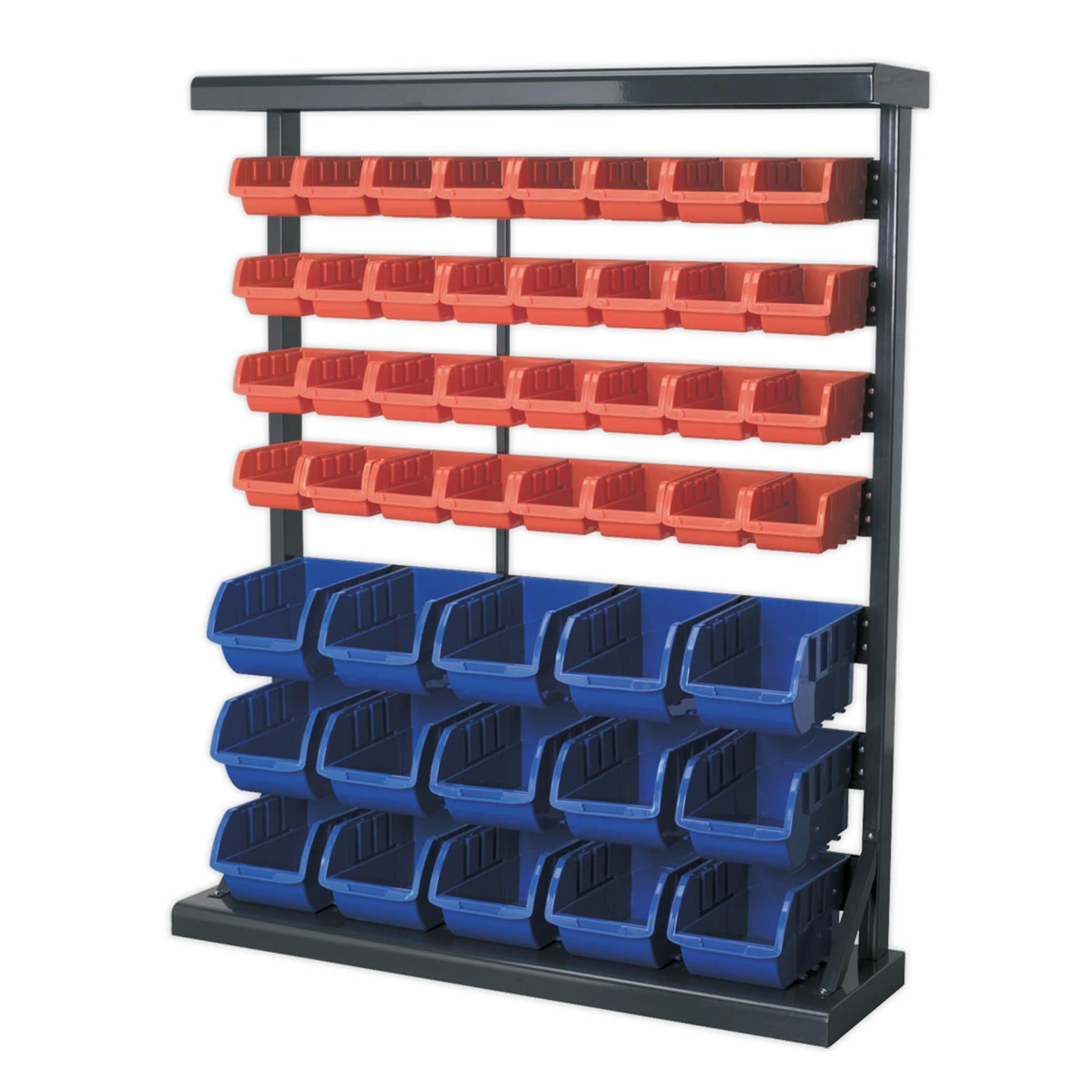 Sealey Bin Storage System 47 Bins Steel racking Blue