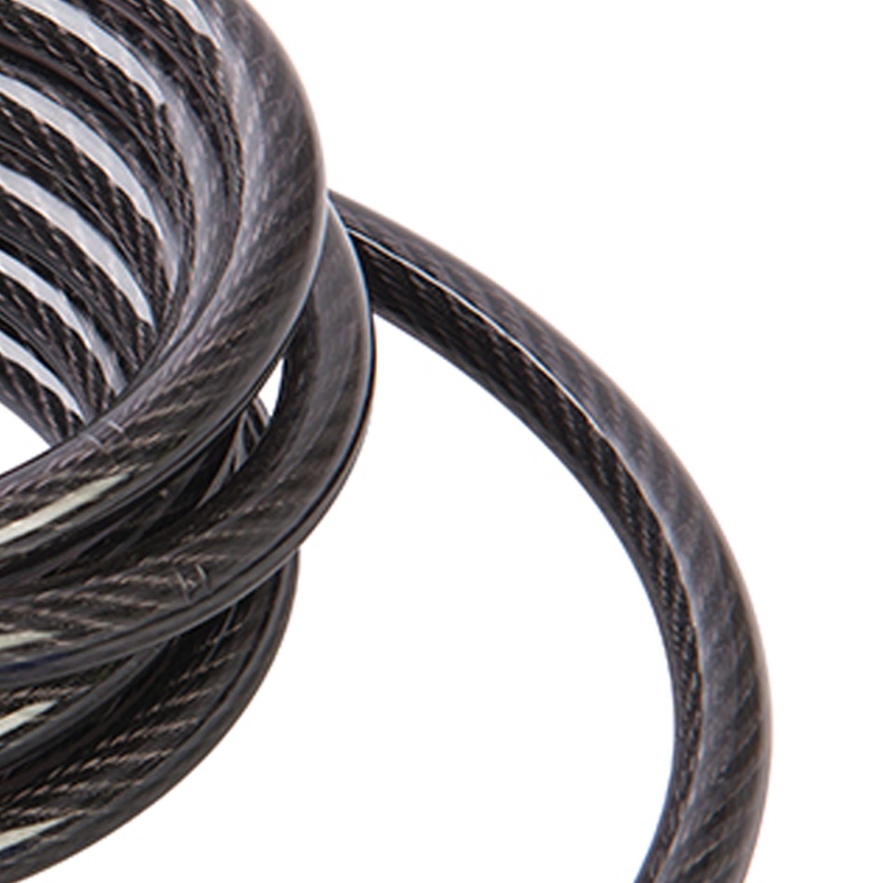 Looped Steel Security Cable - 2.5M X 8mm Heavy Duty Multi-Strand Twisted Steel