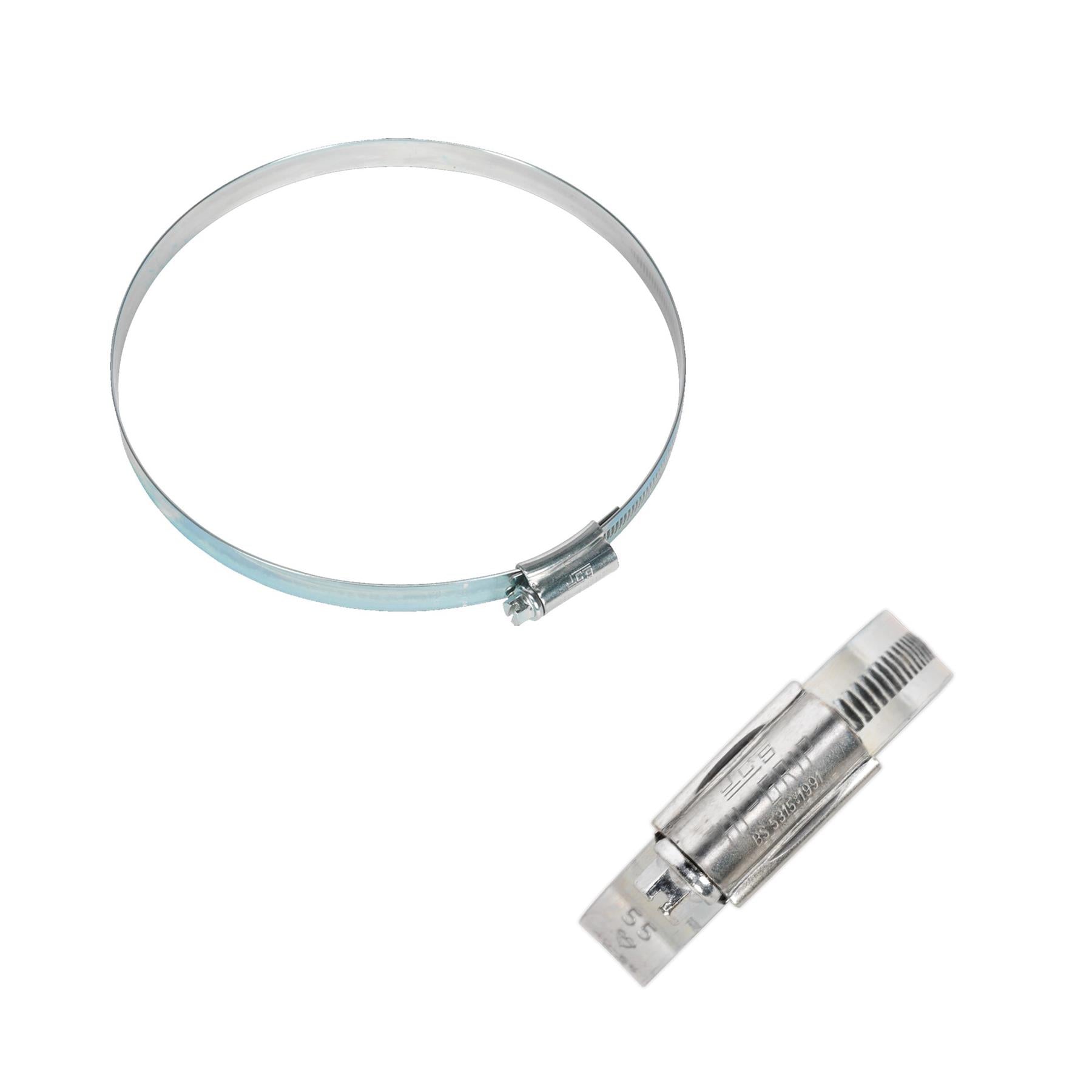 Sealey HI-GRIP Hose Clip Zinc Plated �130-160mm Pack of 10