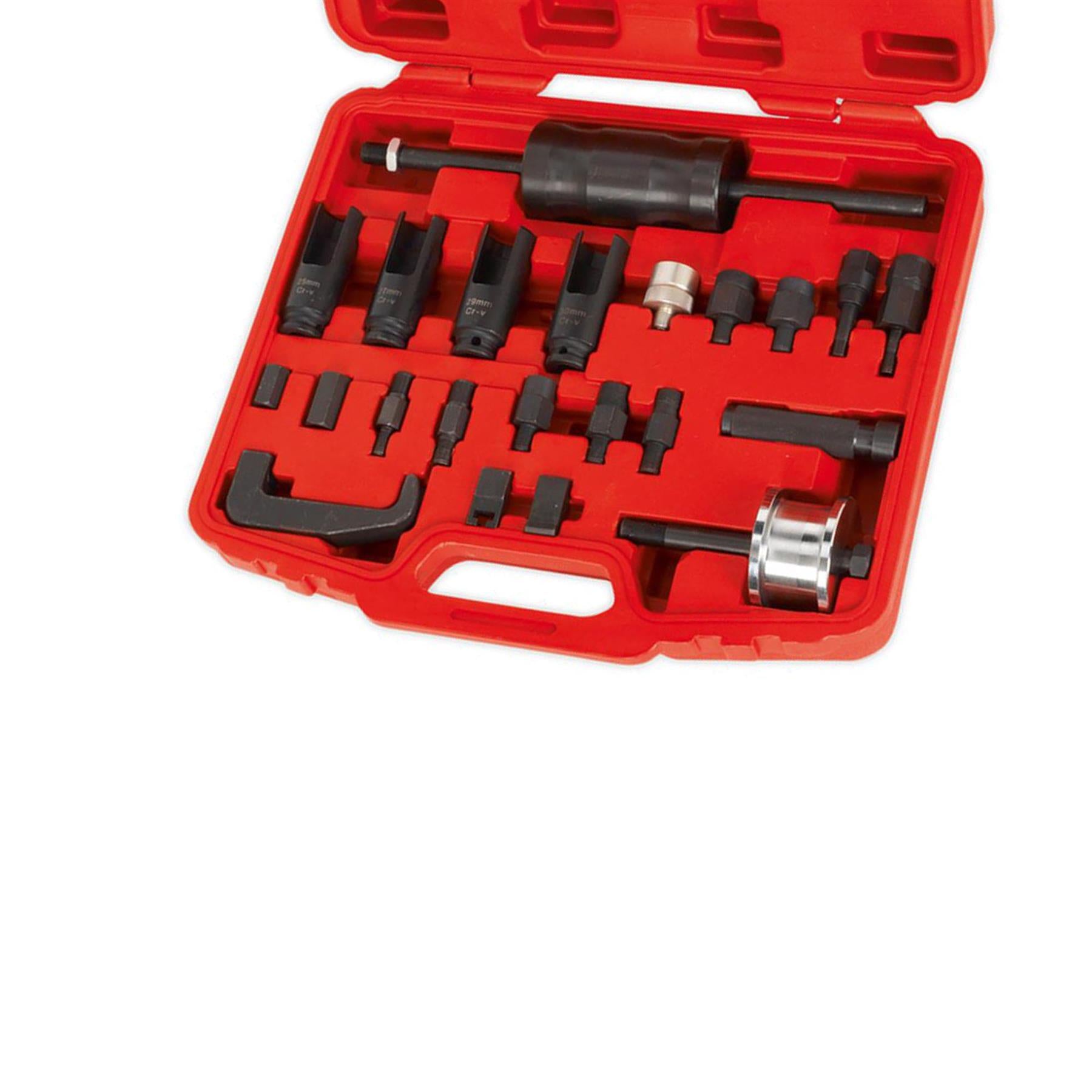 Sealey Diesel Injector Master Kit Keys & Deep Open Profile Sockets
