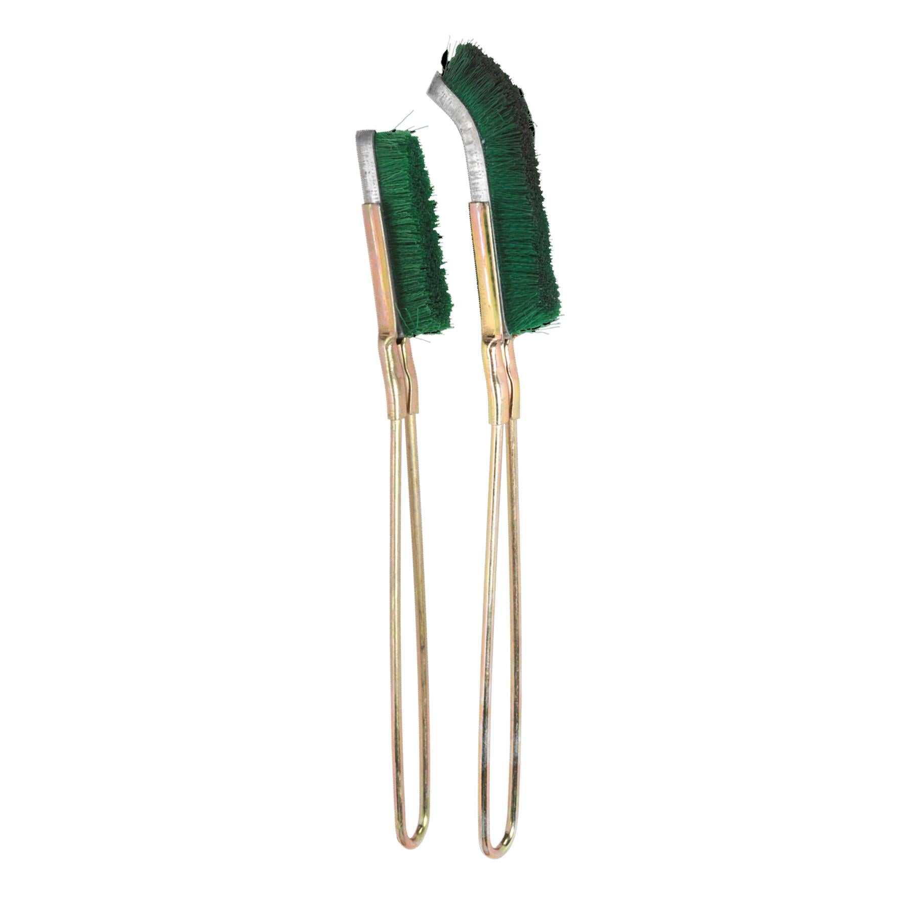 Nylon Brush Set 2pc Skeletal handle with stiff nylon fill Sealey