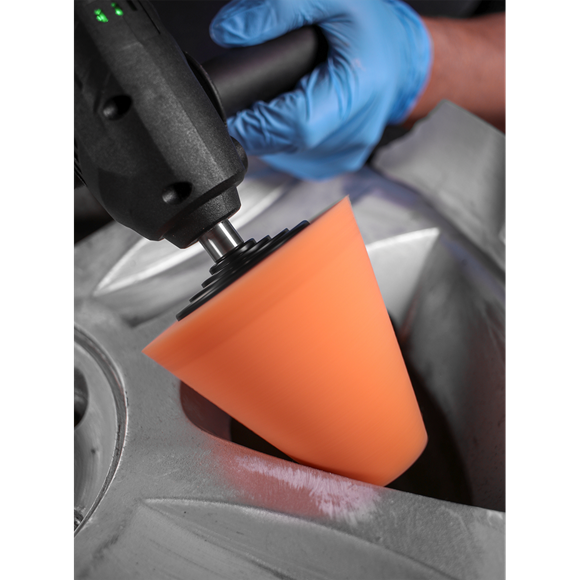 Sealey Buffing & Polishing Foam Cone Orange/Firm