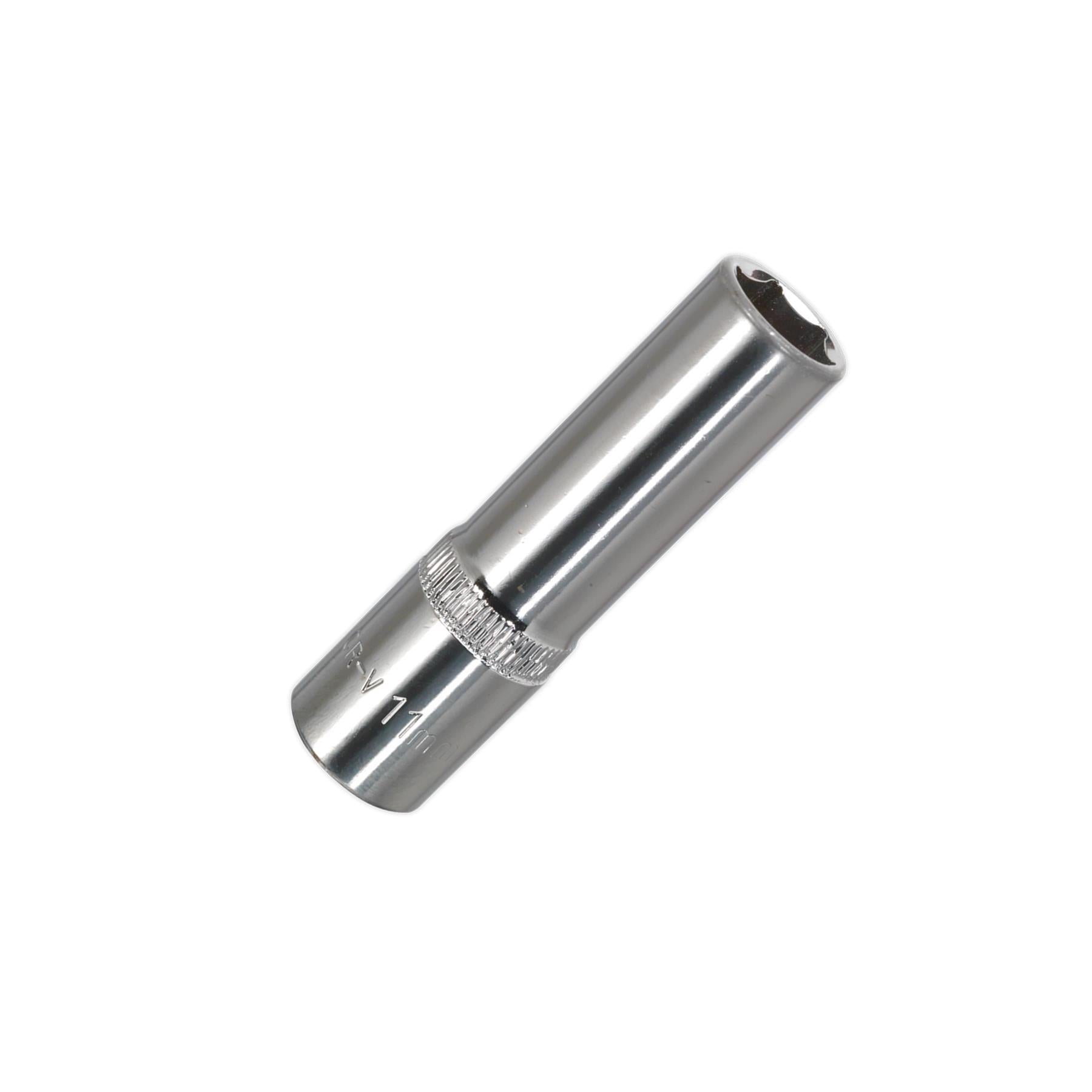 Sealey WallDrive Socket 11mm Deep 3/8"Sq Drive Fully Polished