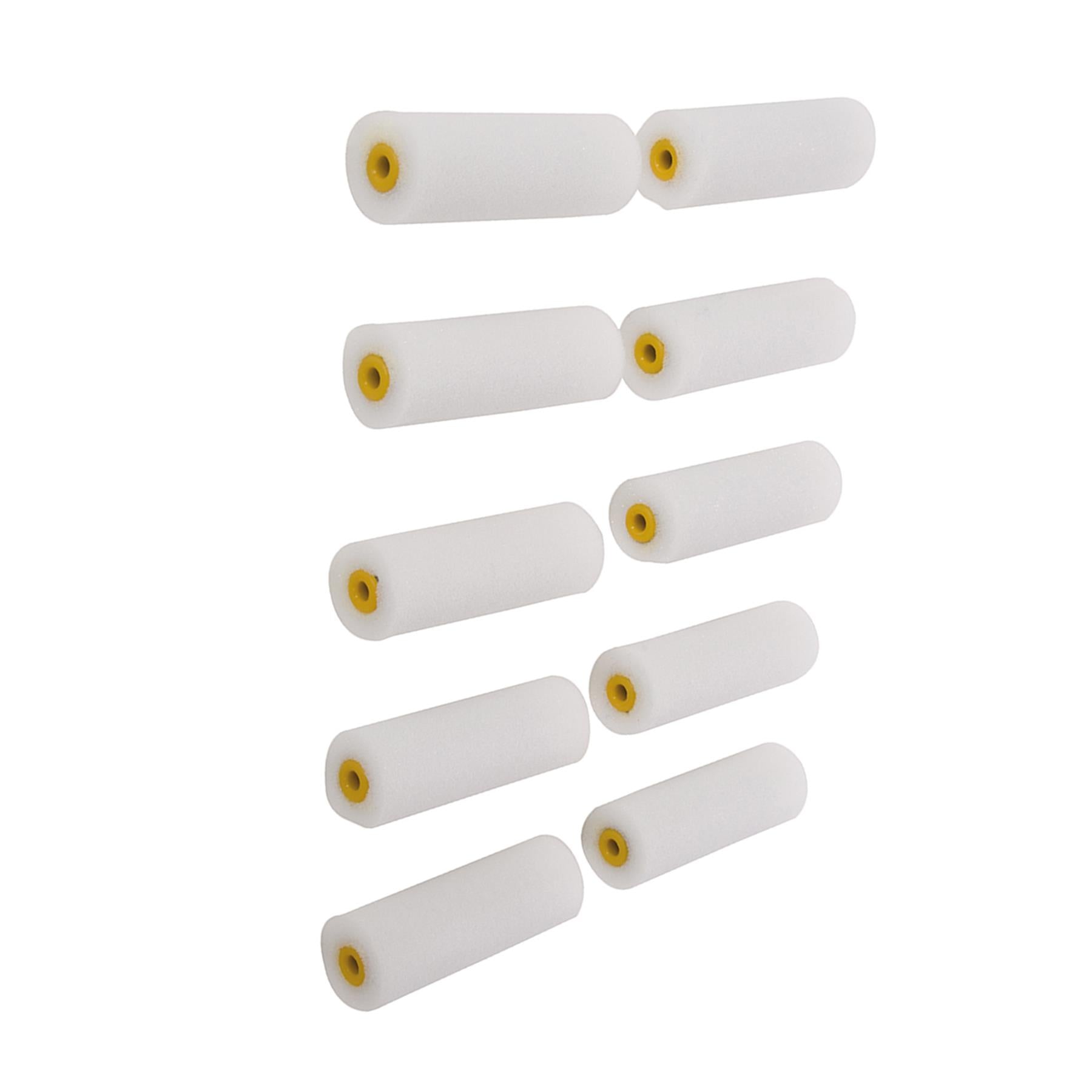 10Pk 100mm Mini Roller Sleeves Suitable For Use With Emulsion Or Gloss