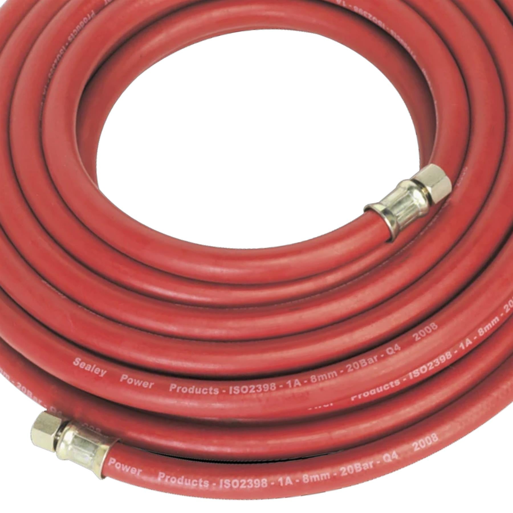 Sealey Air Hose 10m x 8mm with 1/4"BSP Unions