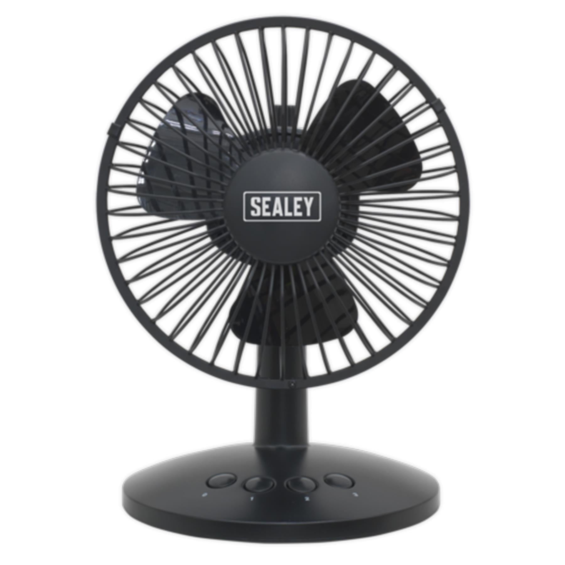 Sealey Oscillating USB Desk Fan 3-Speed 6"