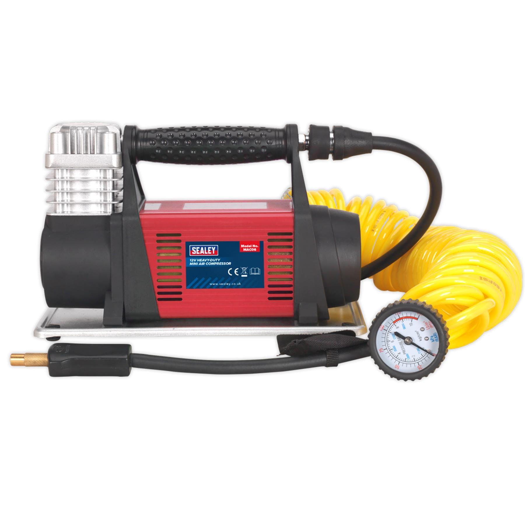 Sealey Tyre Inflator/Mini Air Compressor 12V Heavy-Duty