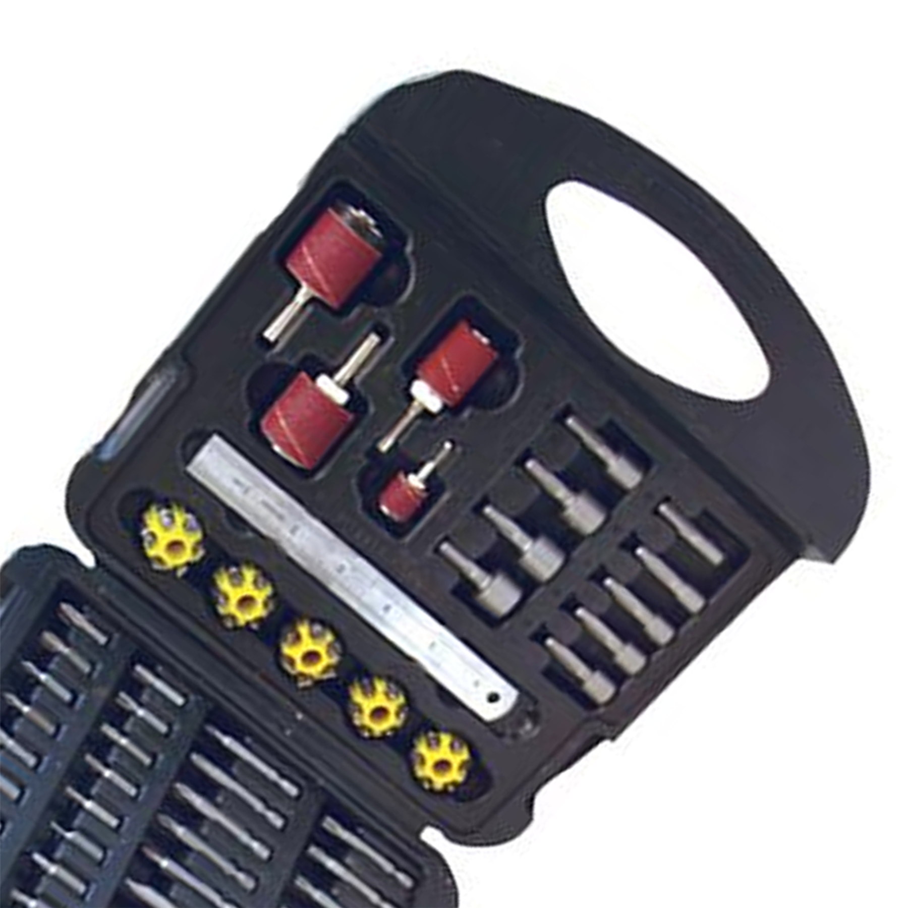 113 Piece Hss Metric Twist Drill Bit Set Carry Case Hss Titanium-Coated
