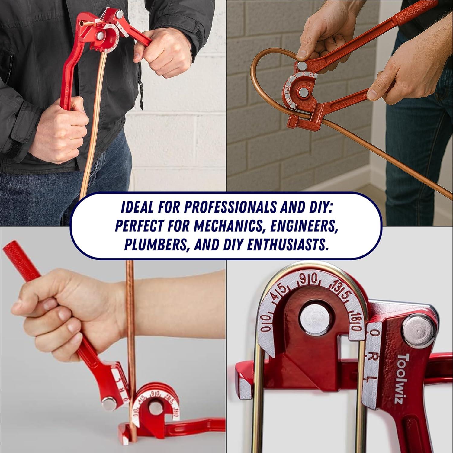 Mini Pipe Bender 3 in1 6mm 8mm and 10mm Copper Tube Bending Tool Brake Fuel Pipe