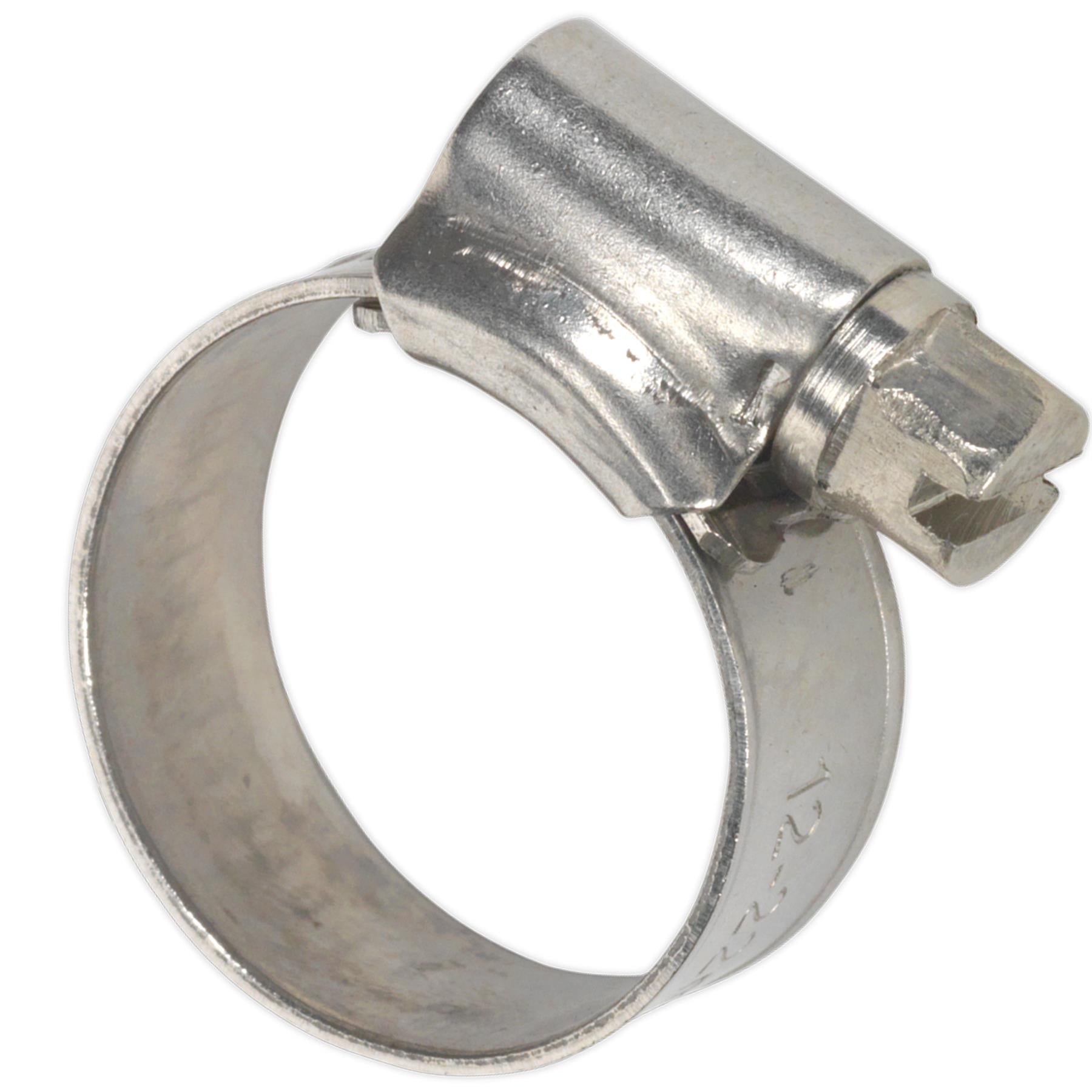 Sealey Hose Clip Stainless Steel 16-22mm Pack of 10