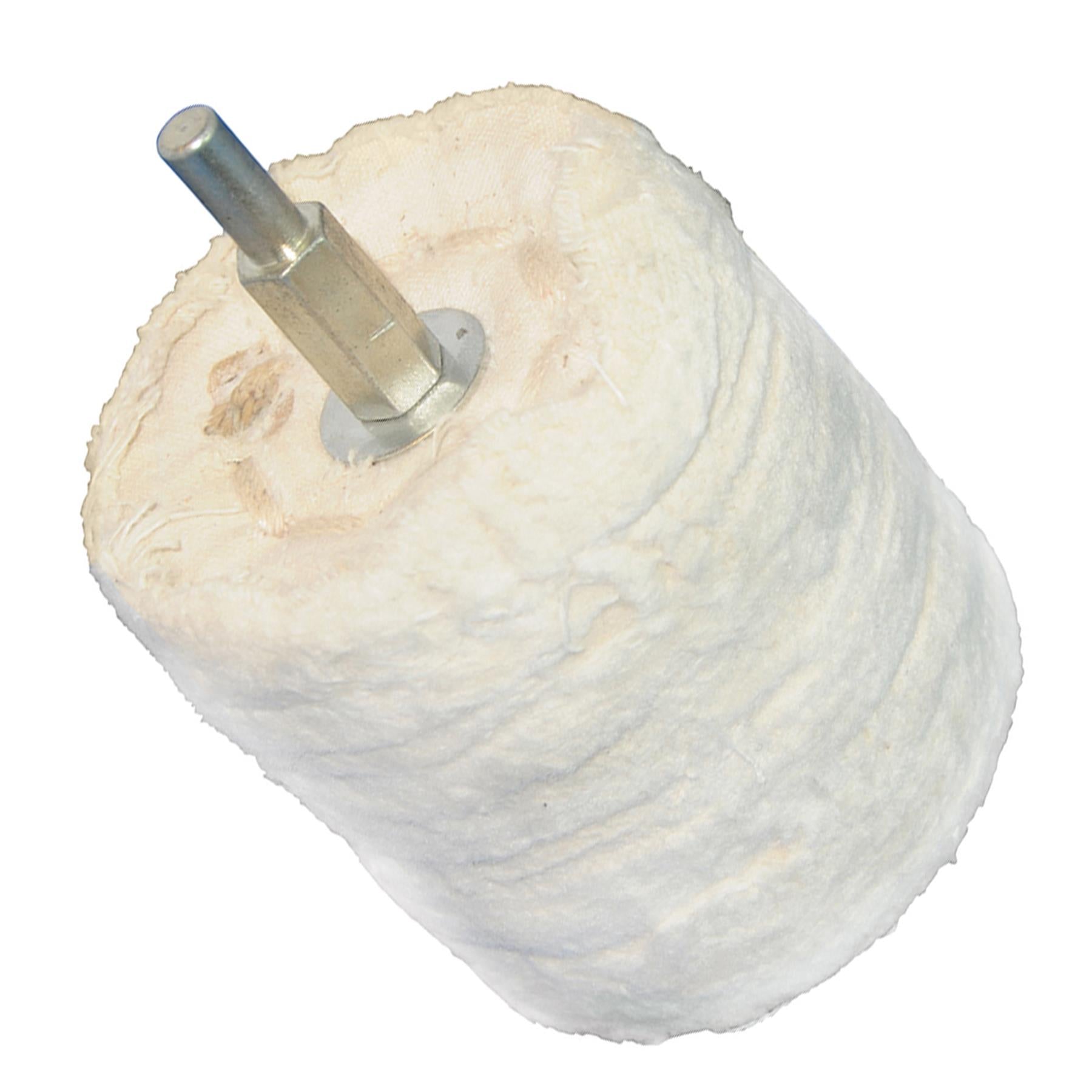 Cylinder Polishing Mops 63mm Buffing Wheels Compound Soap Heavy Duty Tool