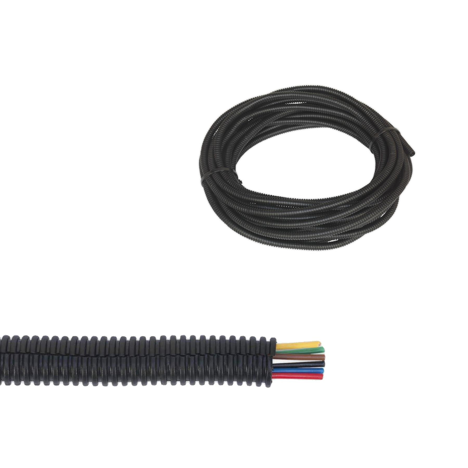 Sealey Convoluted Cable Sleeving Split 12-16mm 100m