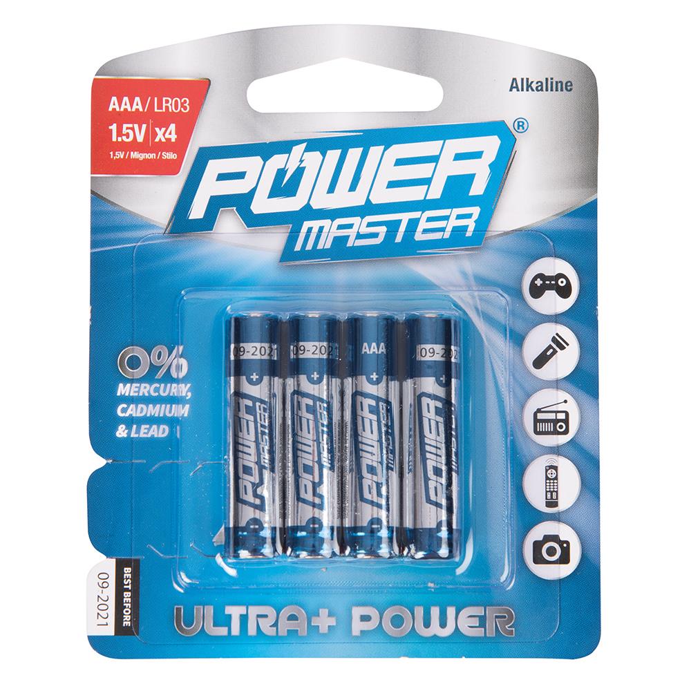 AAA Super Alkaline Batteries LR03 4pk 1.5V TRIPLE A Battery