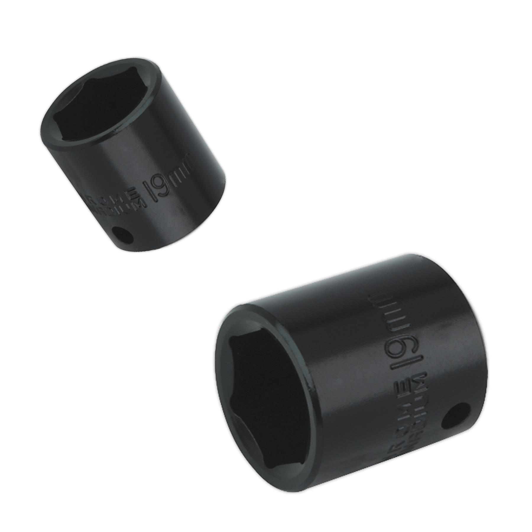 Sealey Impact Socket 19mm 3/8"Sq Drive