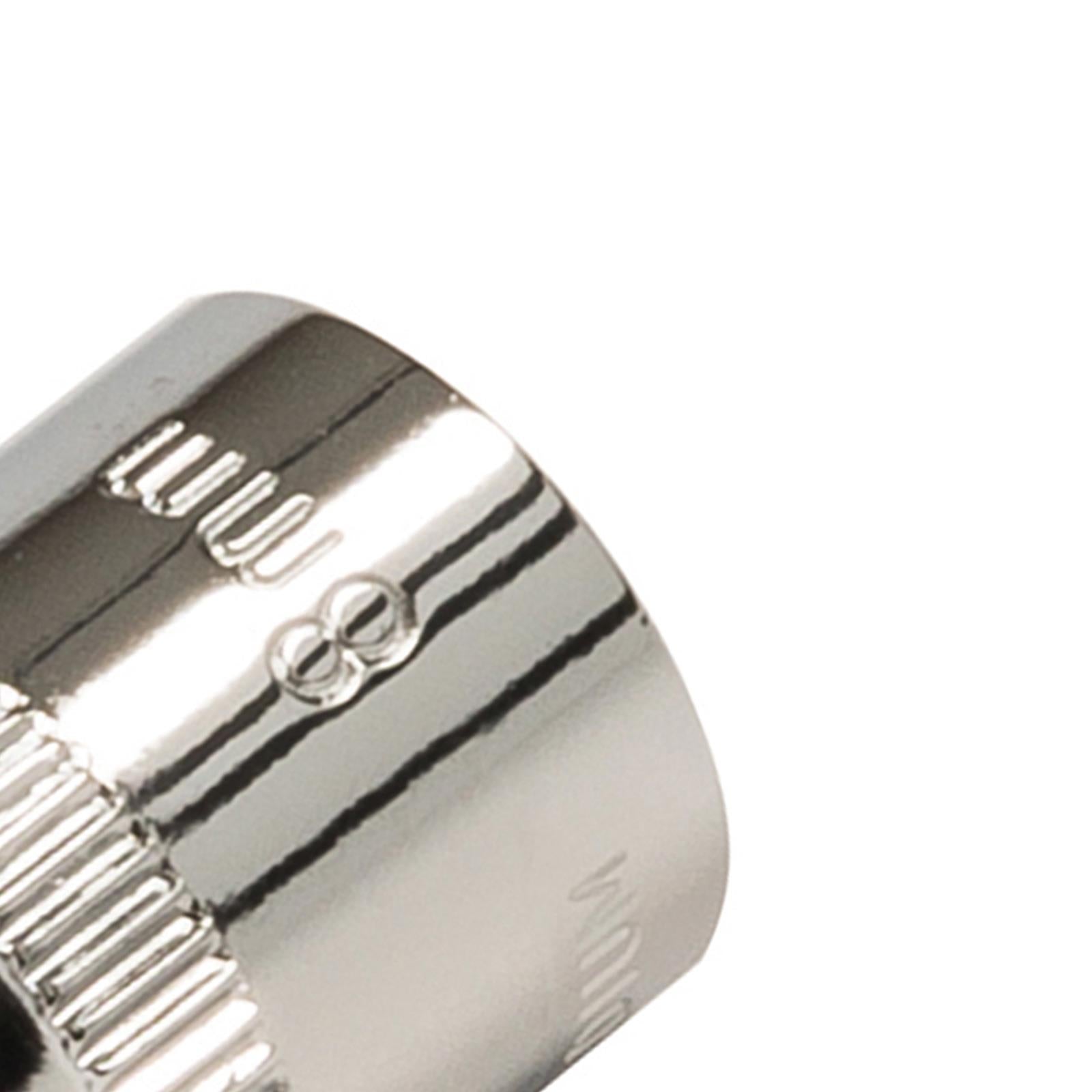 Socket 3/8" Drive Metric Hex Square 8mm Individual Hex Polished Crv Tool