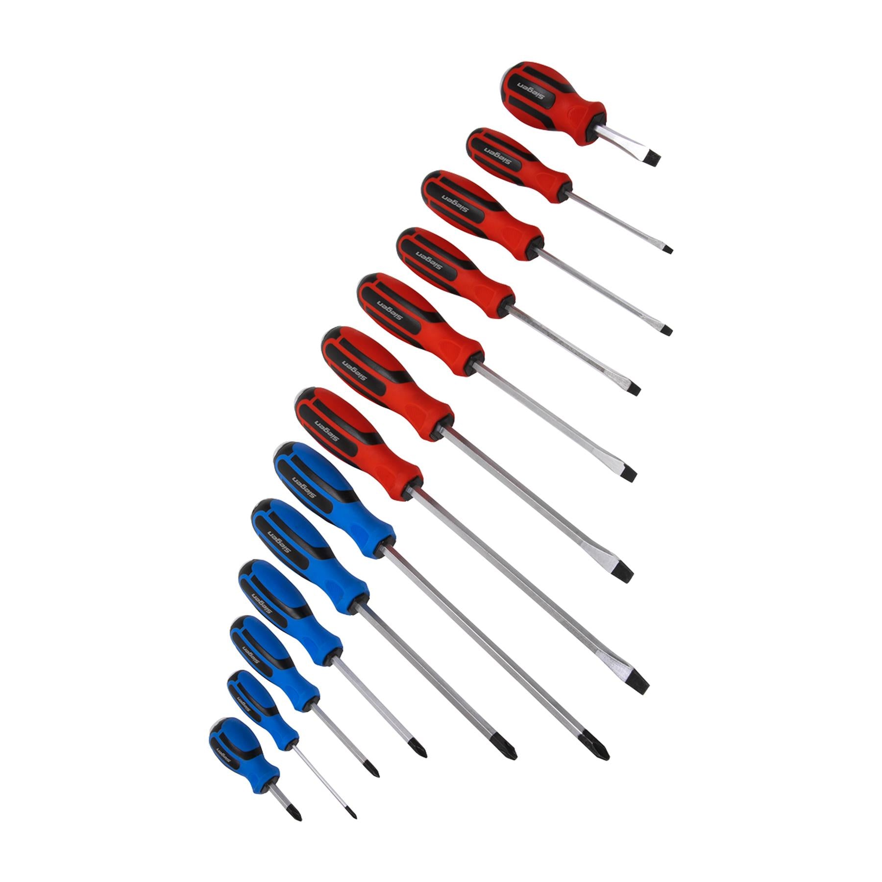 Sealey Screwdriver Set 13pc Hammer-Thru