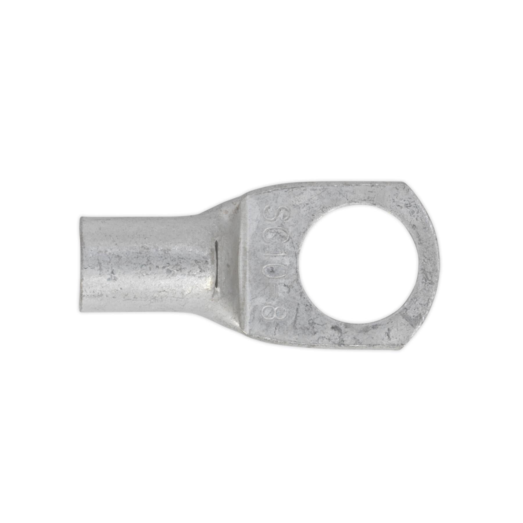 Copper Lug Terminal 50mm² x 8mm Pack of 10. Sealey