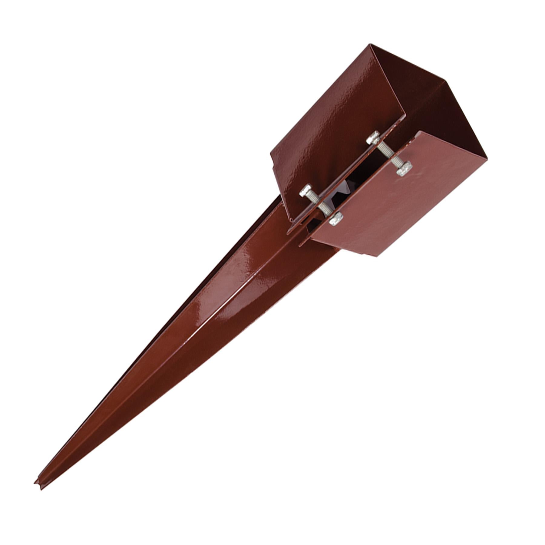 Fence Post Spike Support Holders Drive Down 750 mm 4" Anchor Like Metpost