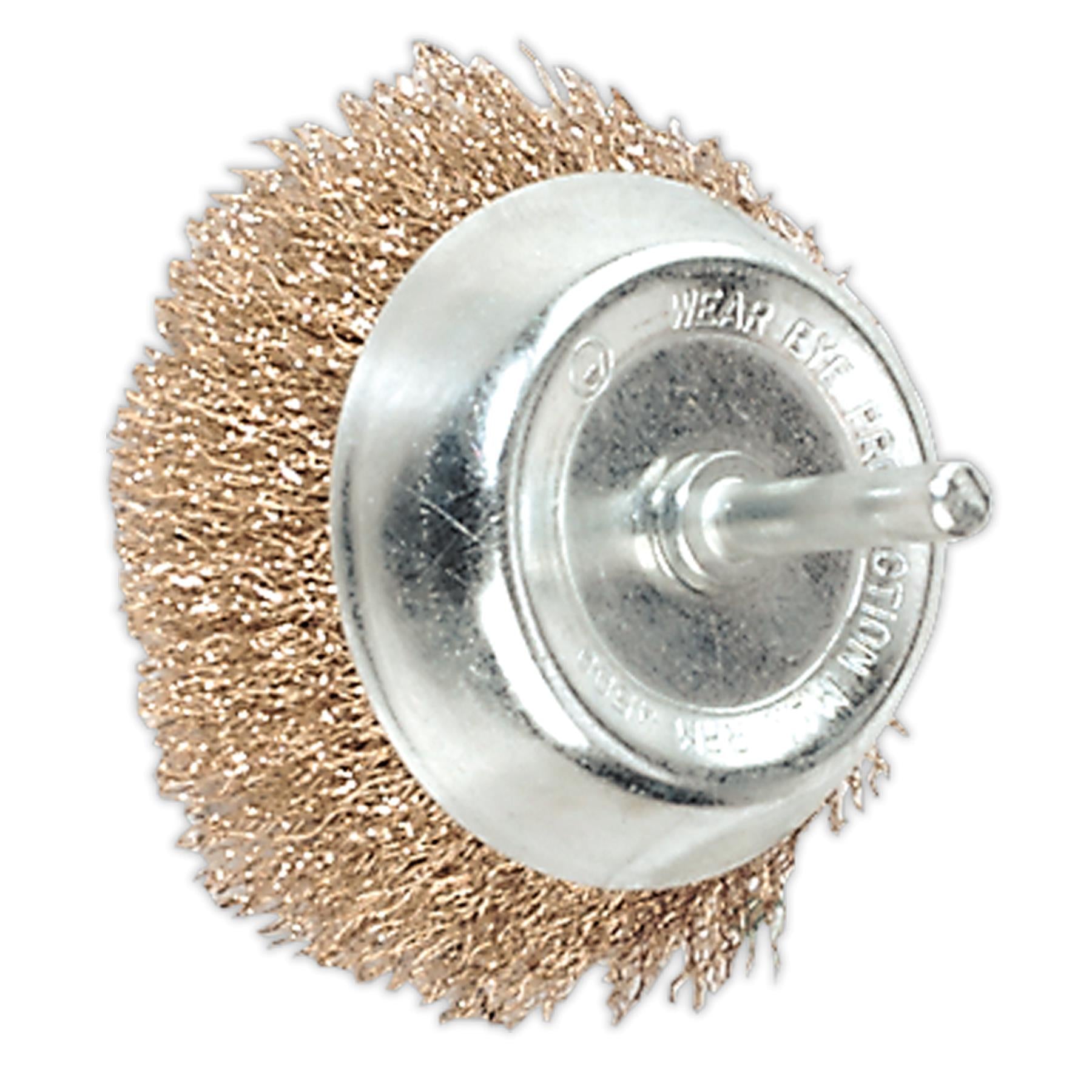 Sealey Wire Cup Brush 75mm with 6mm Shaft