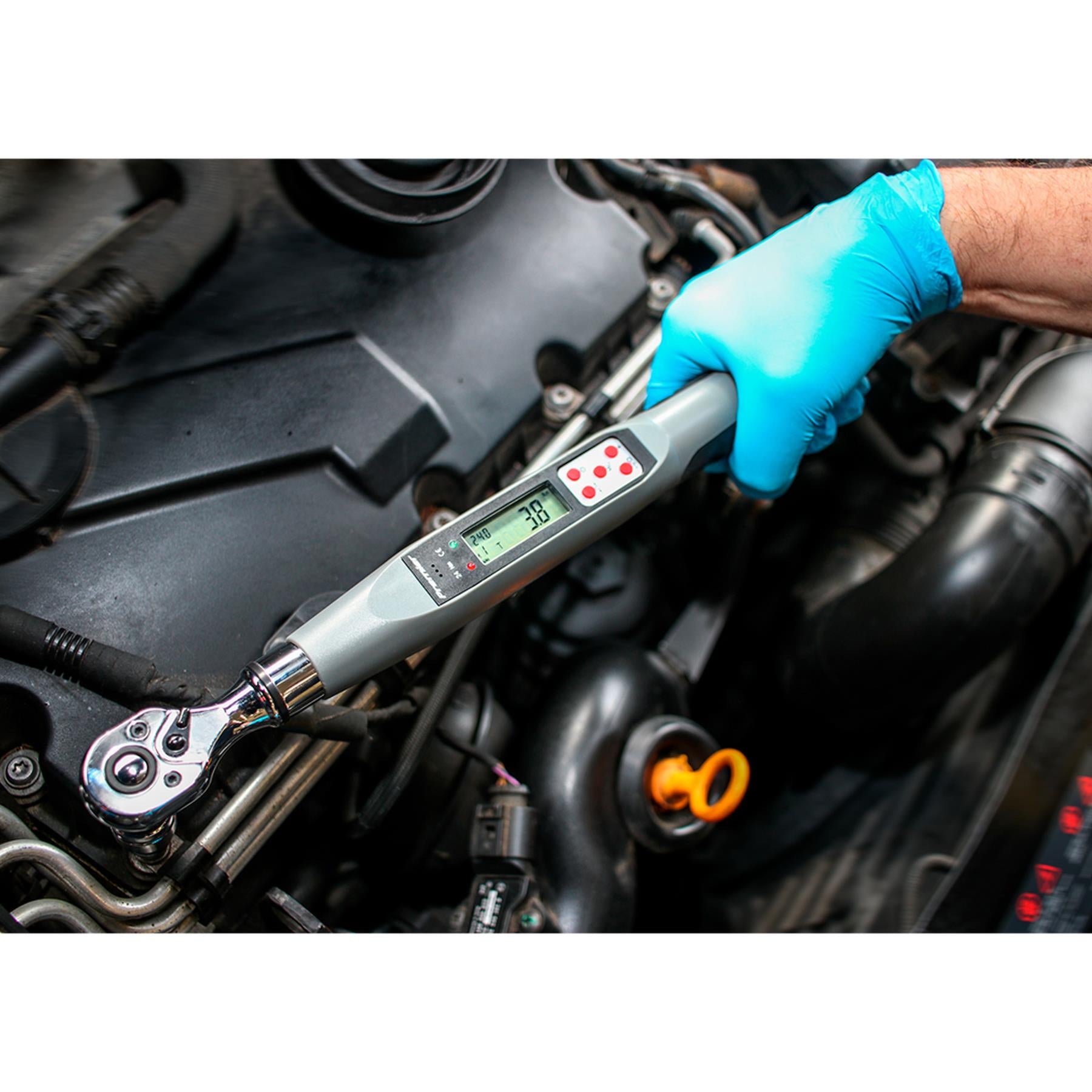 Sealey Torque Wrench Digital 3/8"Sq Drive 2-24Nm(1.48-17.70lb.ft)
