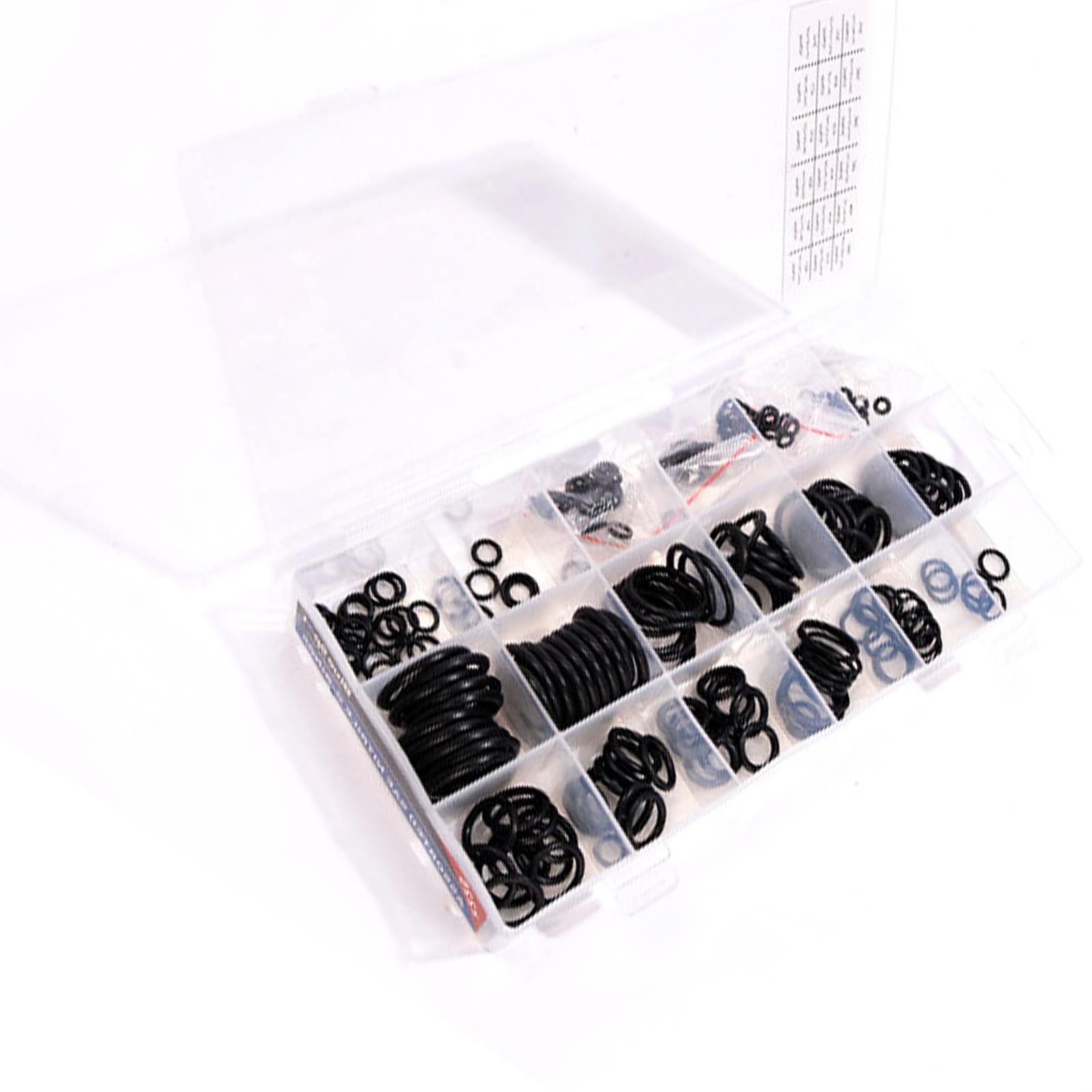 225 x Nitrile O-Ring Seals, Tap Washer Plumbing Gaskets for Air & Liquids