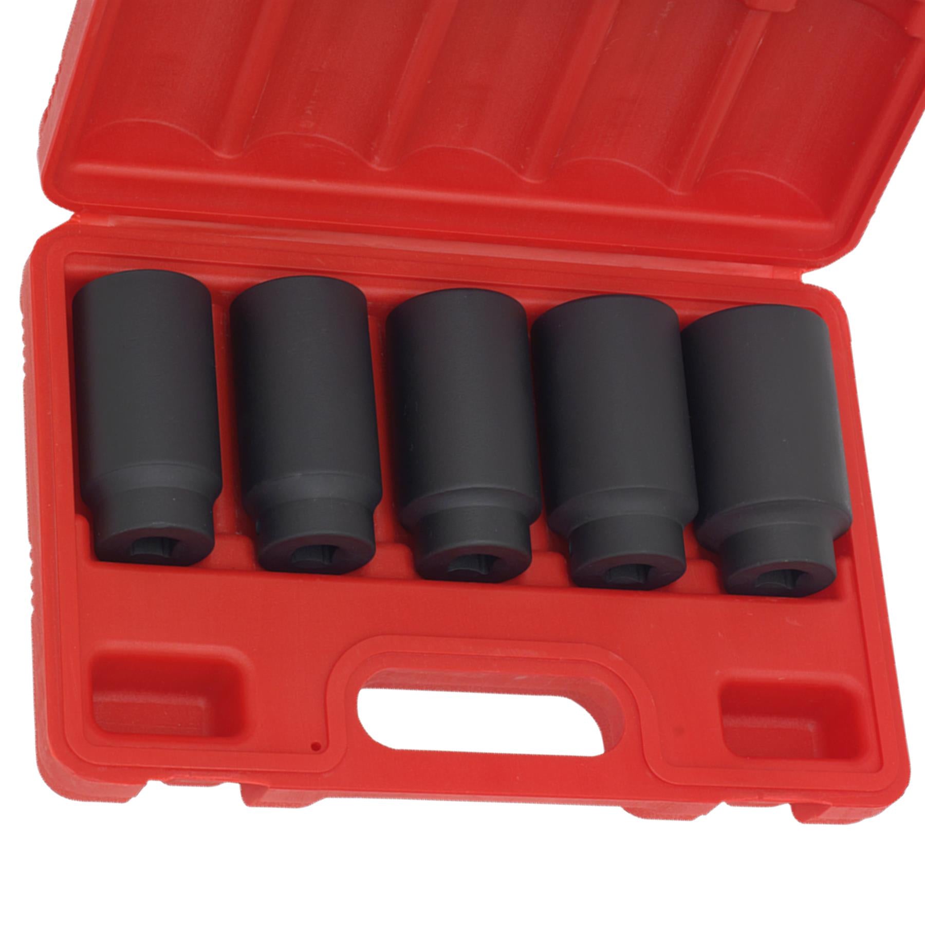 Sealey Impact Hub Nut Socket Set 5pc 1/2"Sq Drive