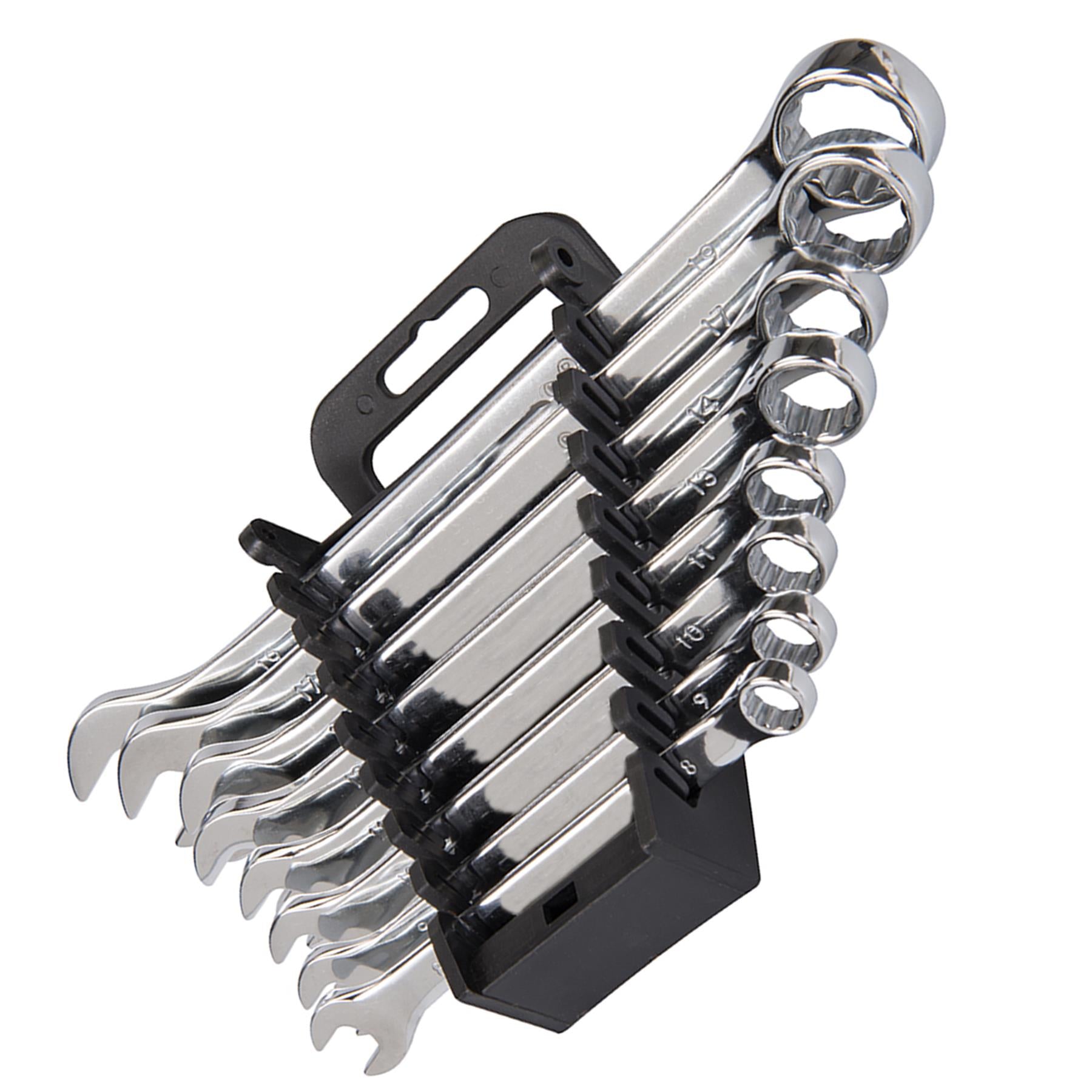 8Pce Combination Spanner Set Display Box Pack Of 6 Open And Bi-Hexagonal Ends