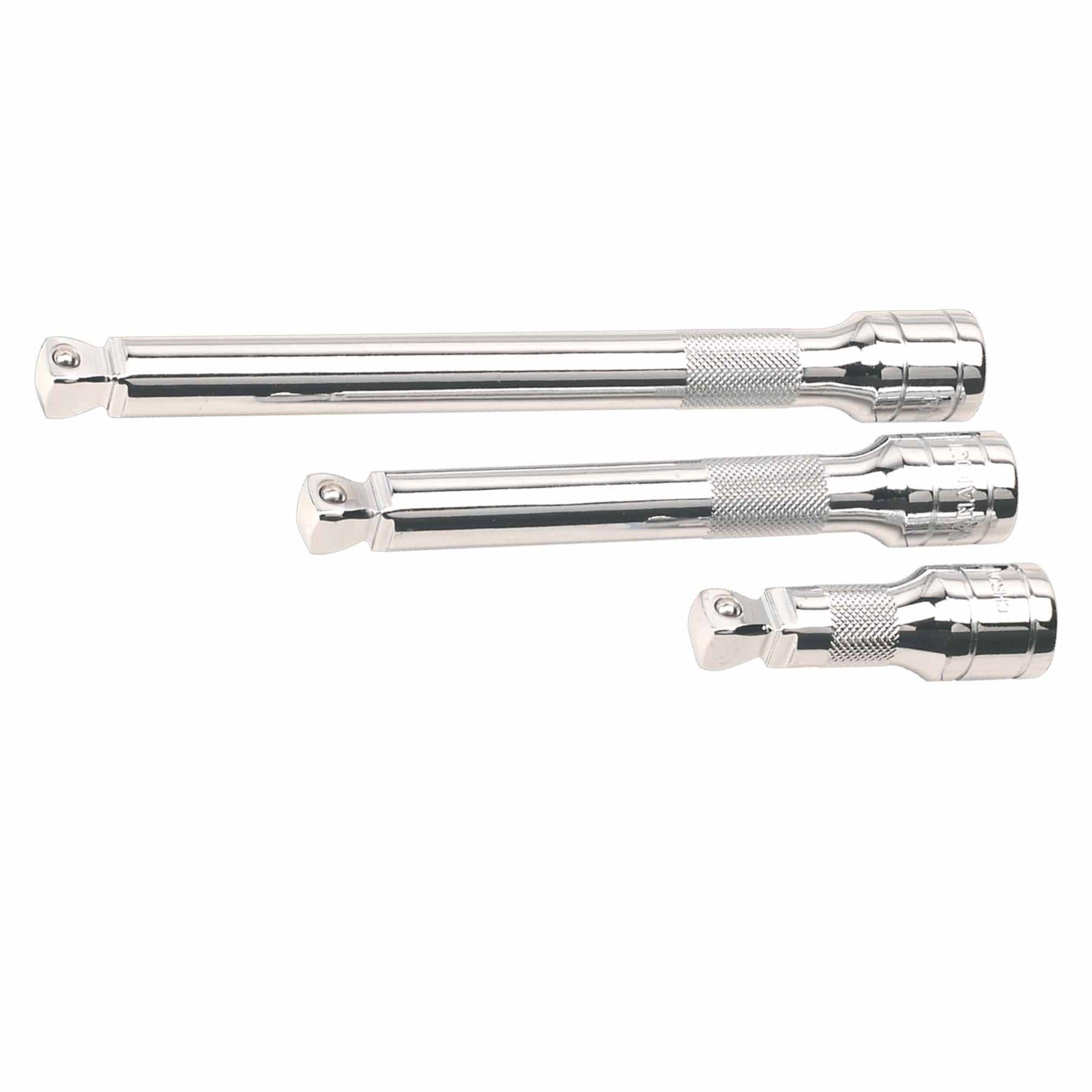 Sealey Wobble/Rigid Extension Bar Set 3pc 1/2"Sq Drive