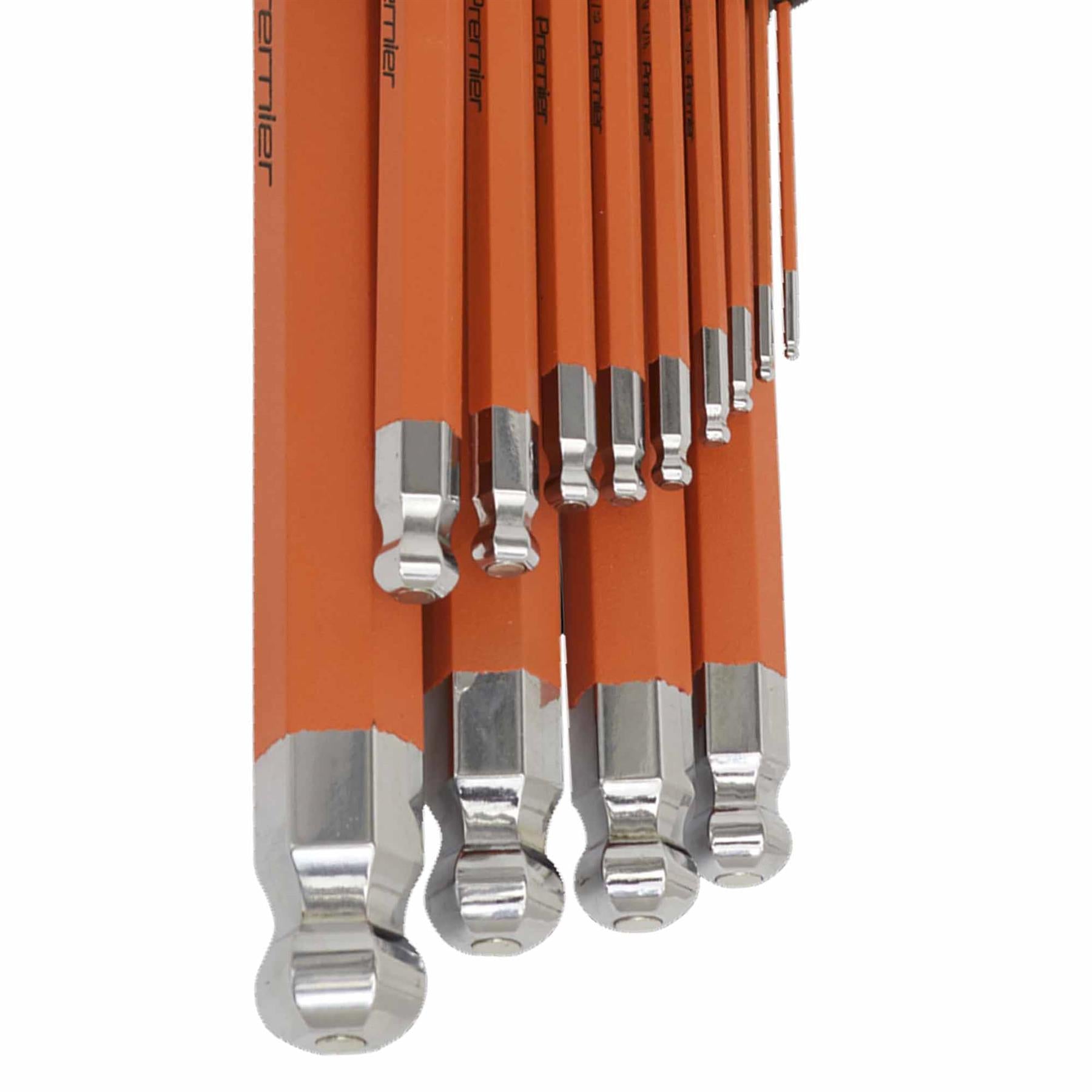 Sealey Jumbo Ball-End Hex Key Set 13pc Anti-Slip - Imperial