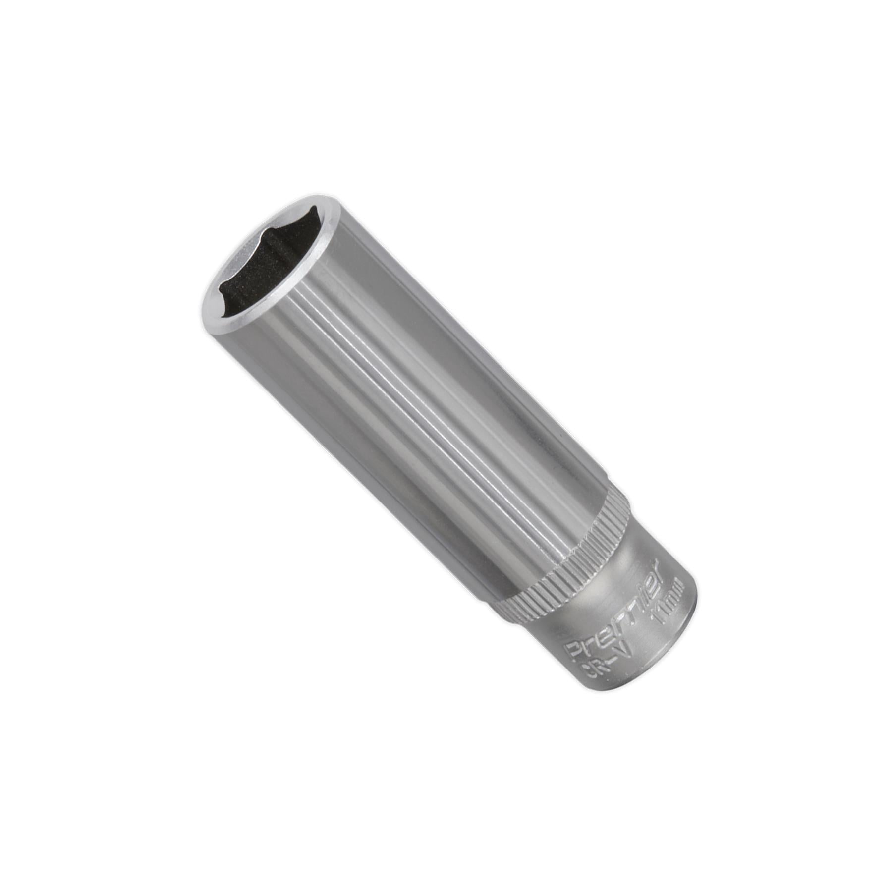 Sealey WallDrive® Socket 11mm Deep 1/4"Sq Drive