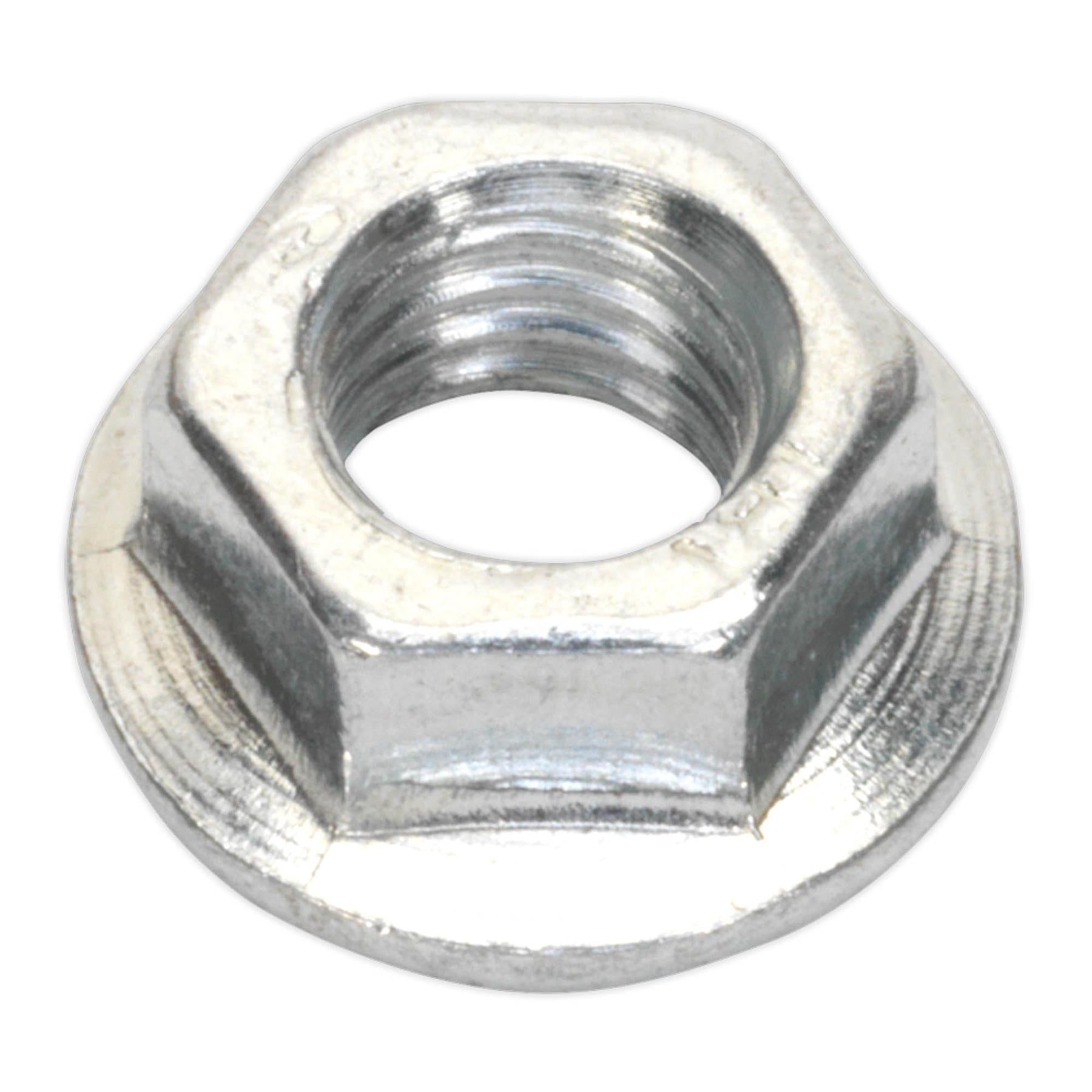 Sealey Flange Nut Serrated M5 Zinc Pack of 100