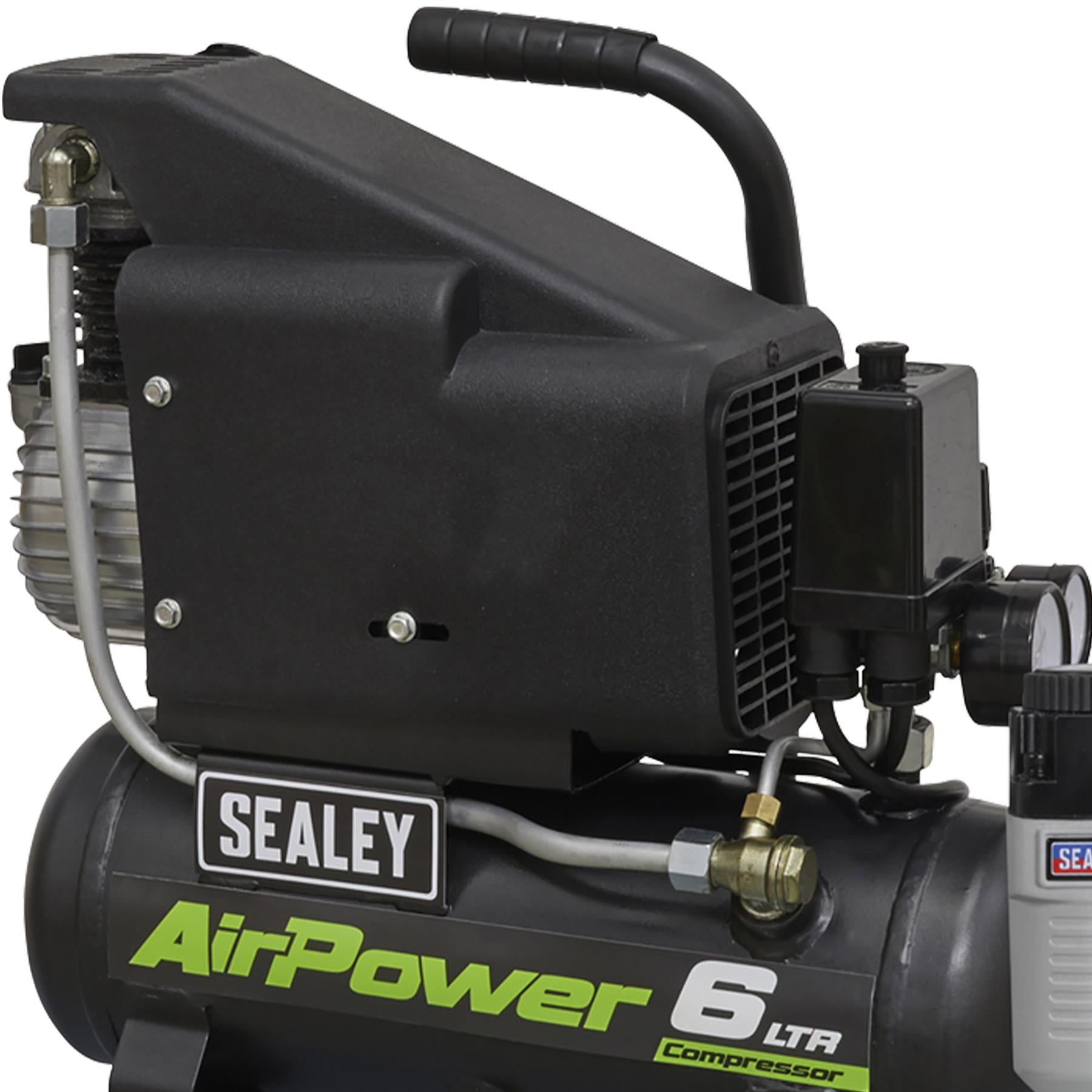 Sealey Air Nail/Staple Gun Kit inc Compressor,Hose & Nailer/Stapler