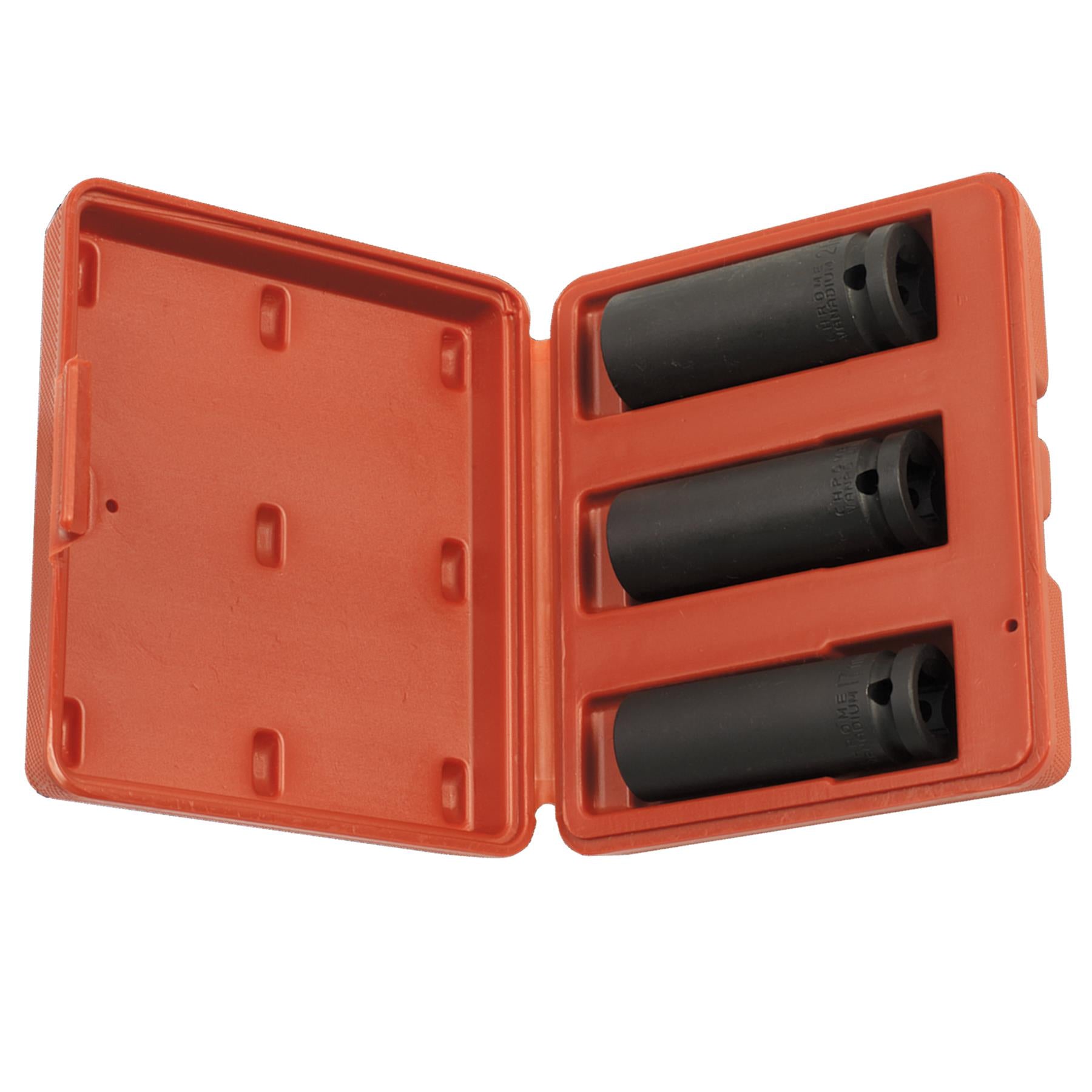 Sealey Impact Socket Set 3pc Deep 1/2"Sq Drive