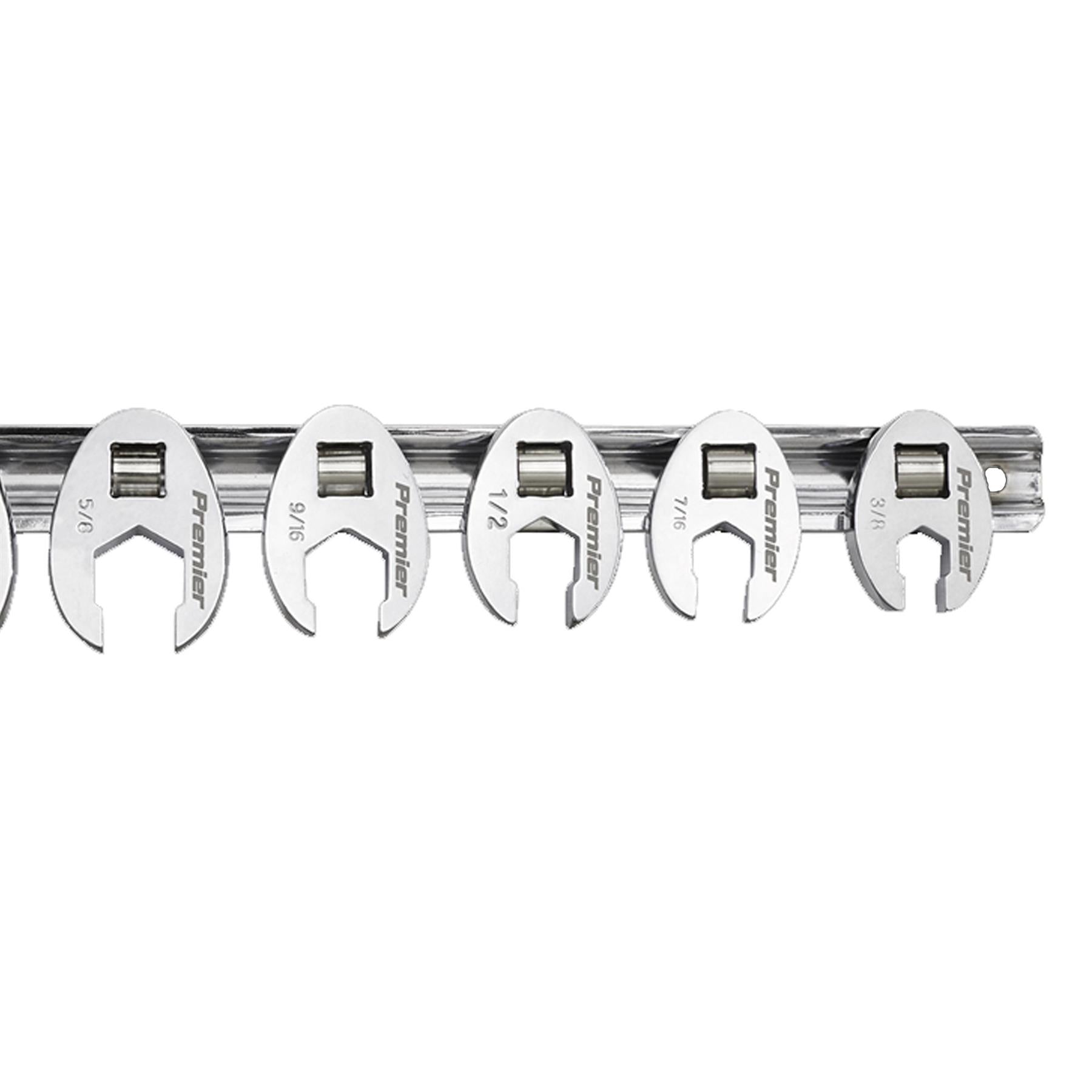 Sealey Crow's Foot Spanner Set 8pc 3/8"Sq Drive Imperial