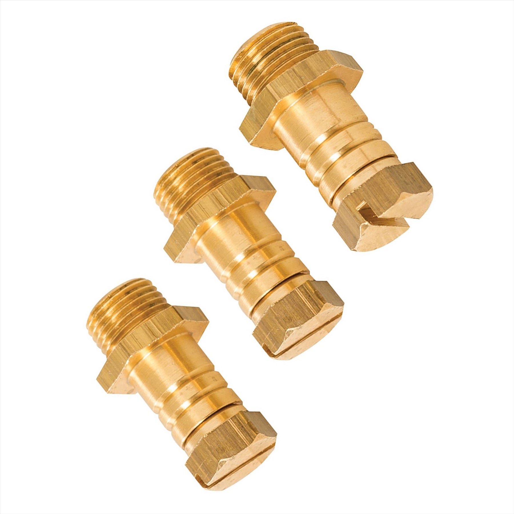 Pressure Test Nipple Corossion Resistant Polished Brass / General Use 3Pk